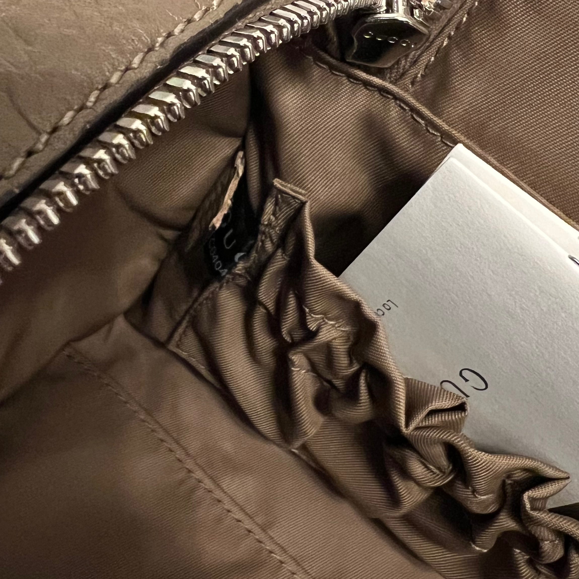 Toiletry Case Small Jumbo GG Embossed Good Taupe