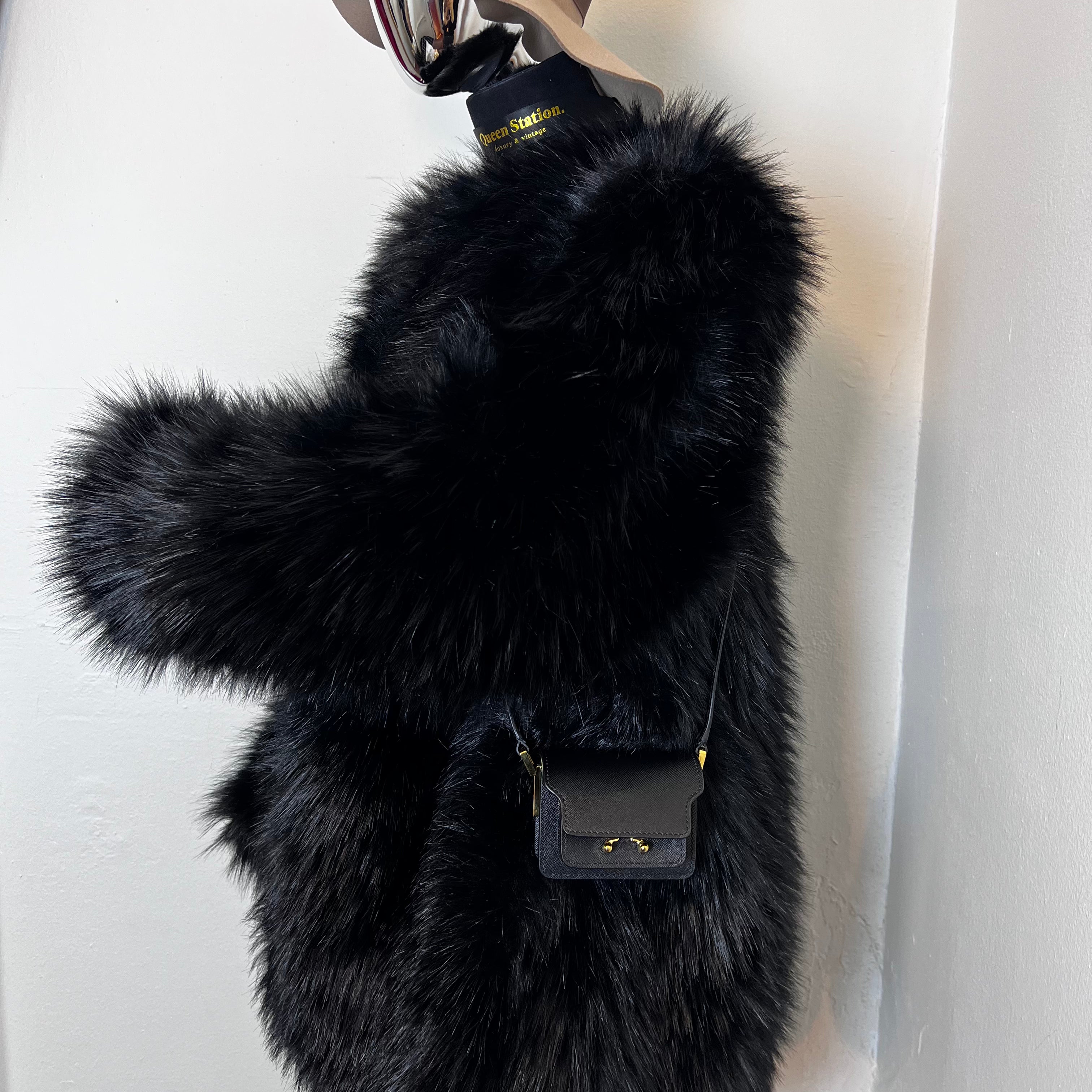 Trunk Bag Nano Black Leather