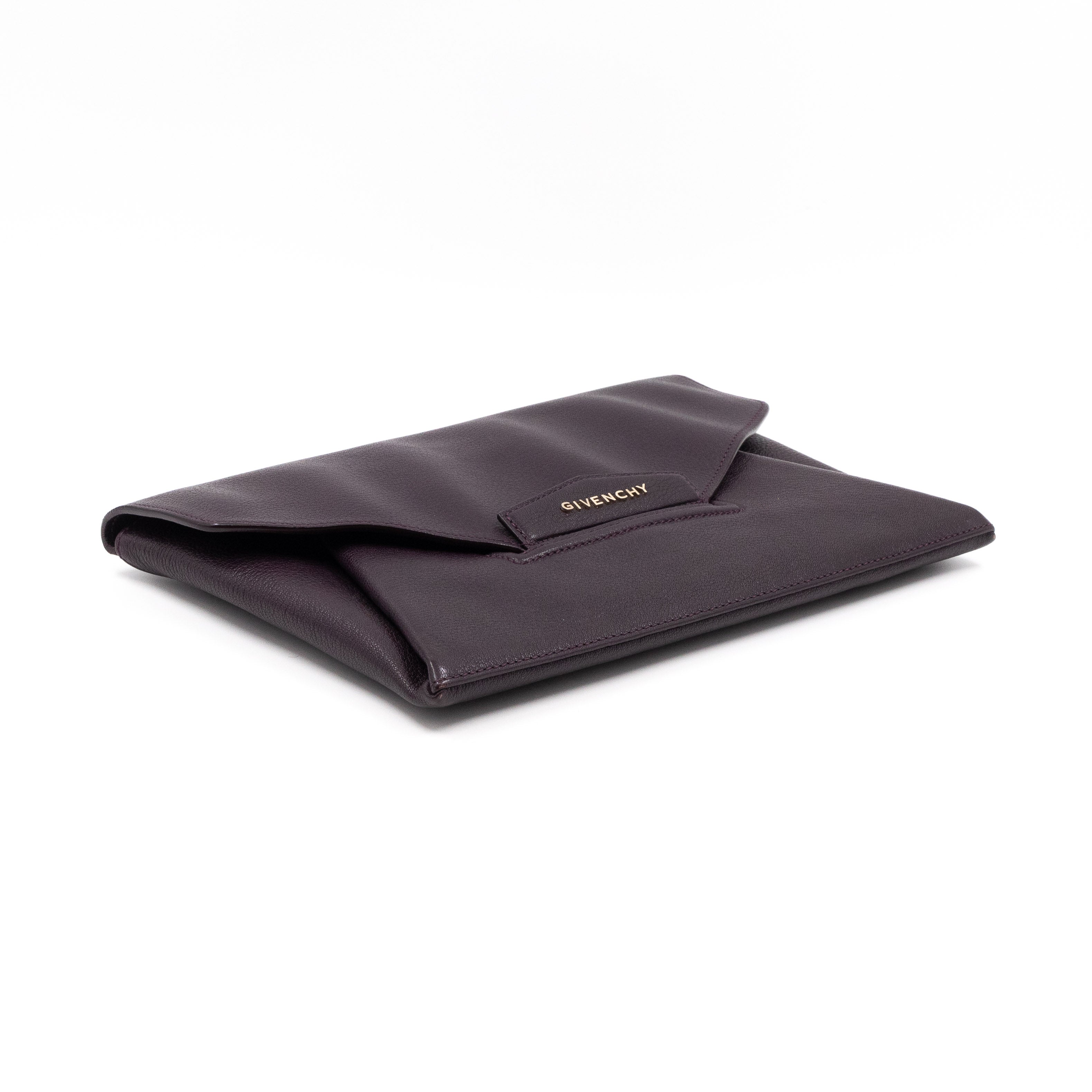 Antigona Envelope Clutch Purple Leather