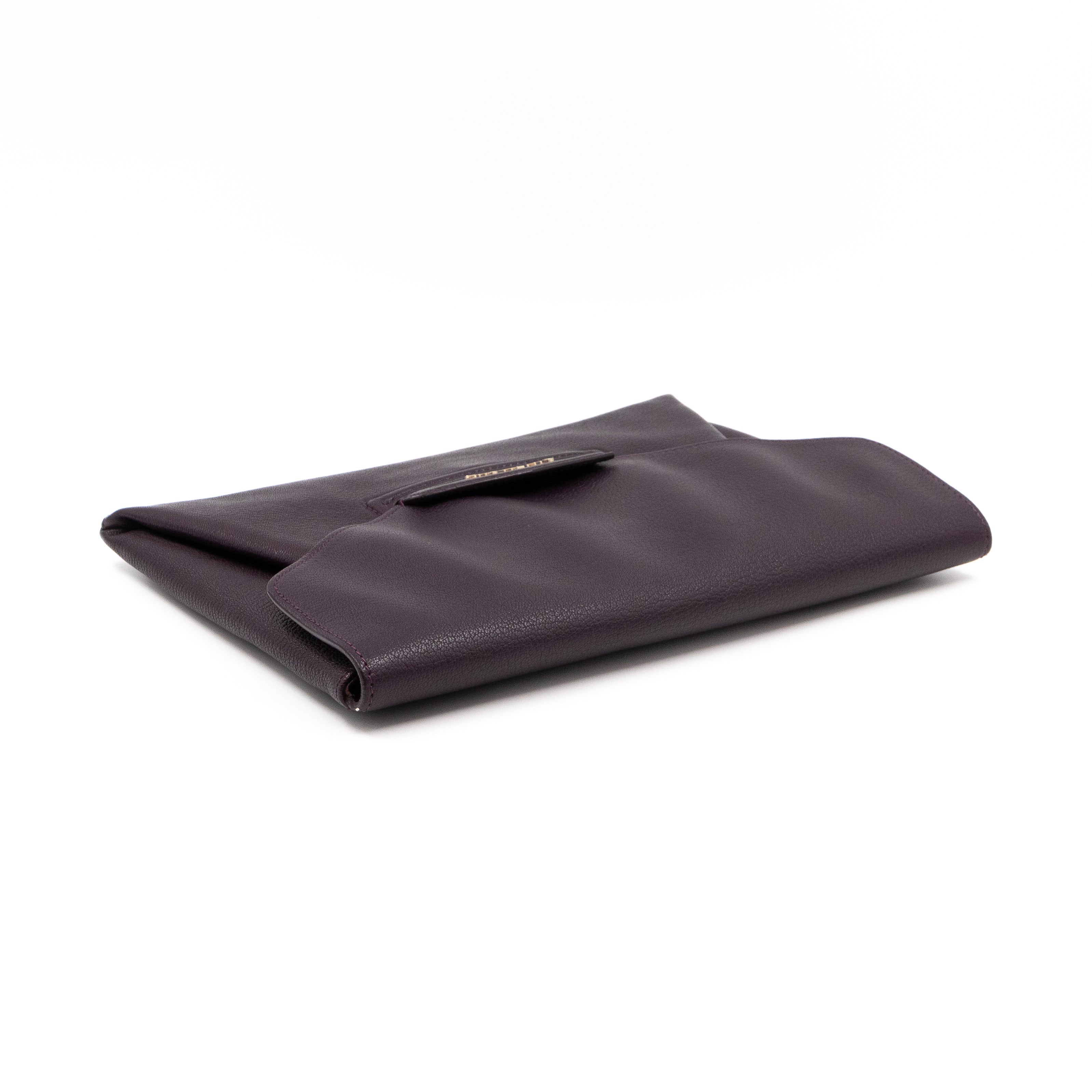 Antigona Envelope Clutch Purple Leather
