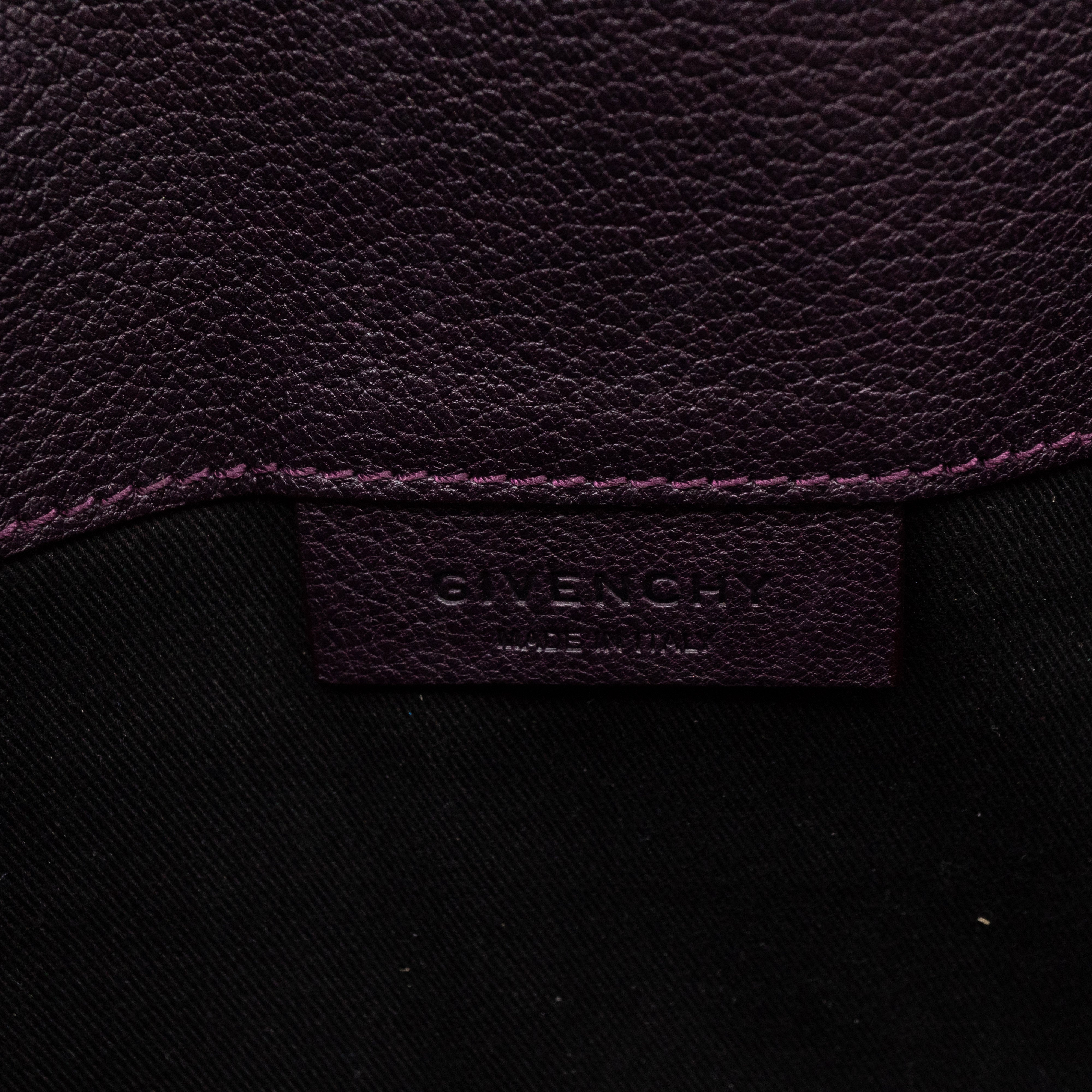 Antigona Envelope Clutch Purple Leather