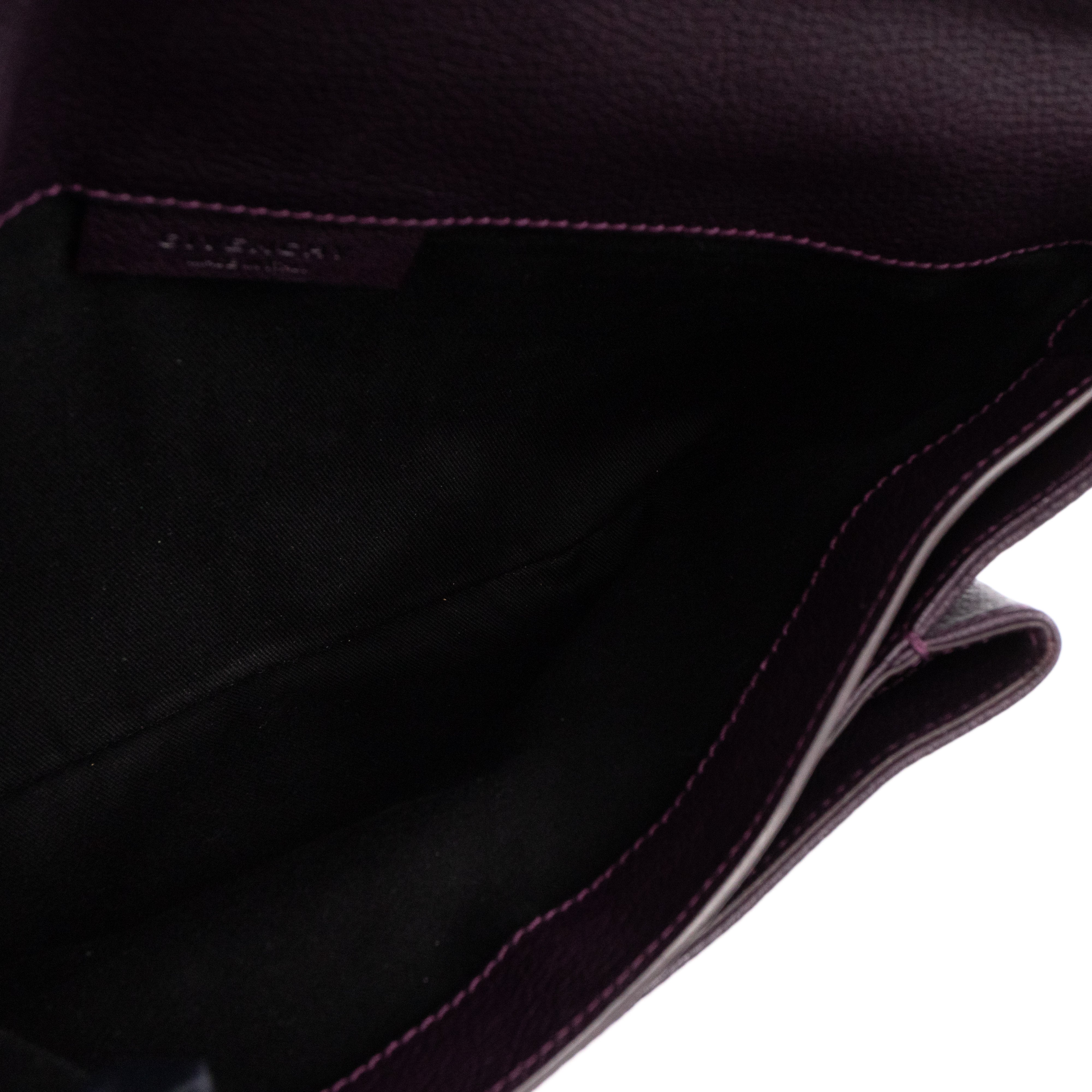 Antigona Envelope Clutch Purple Leather