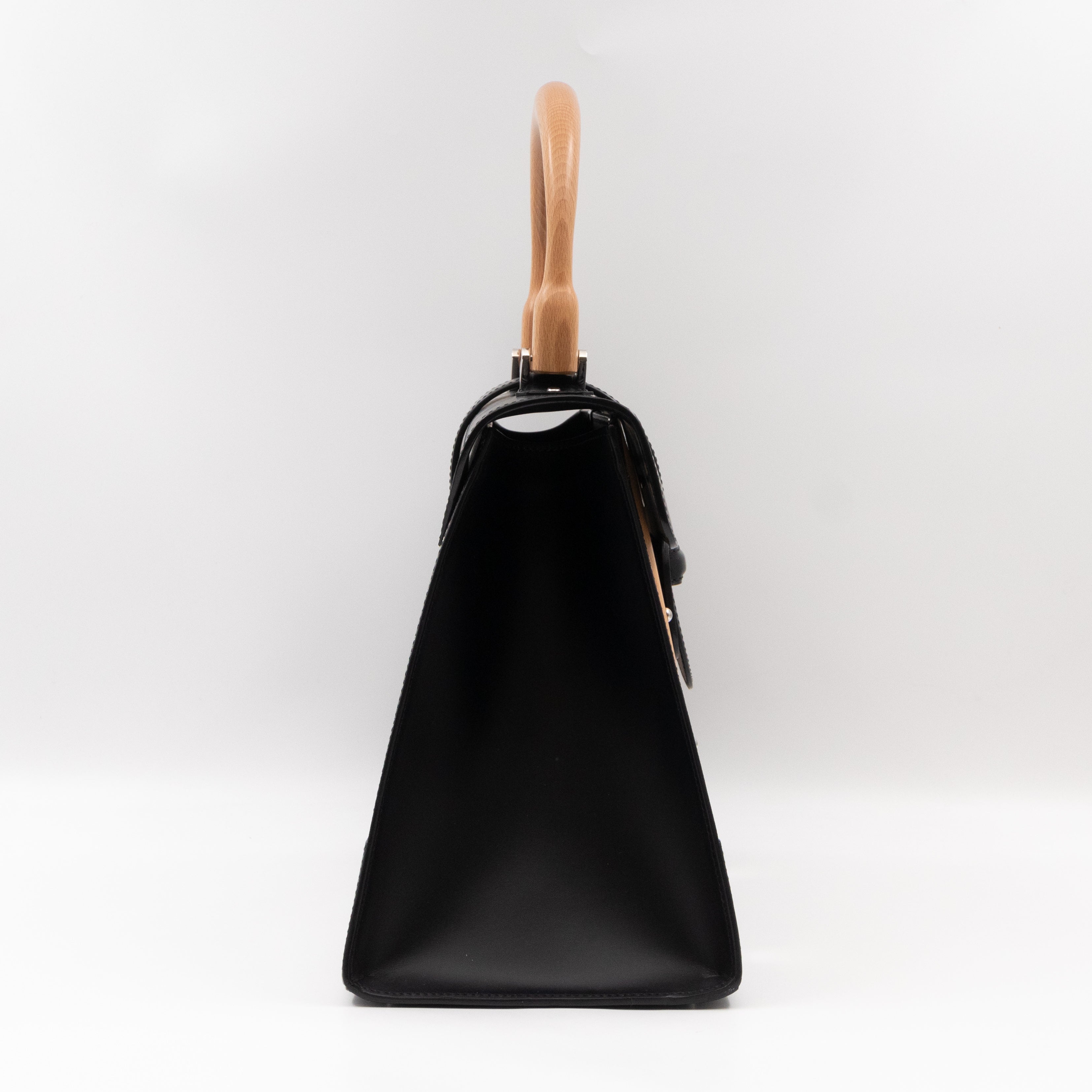 Saigon MM Black Goyardine Canvas