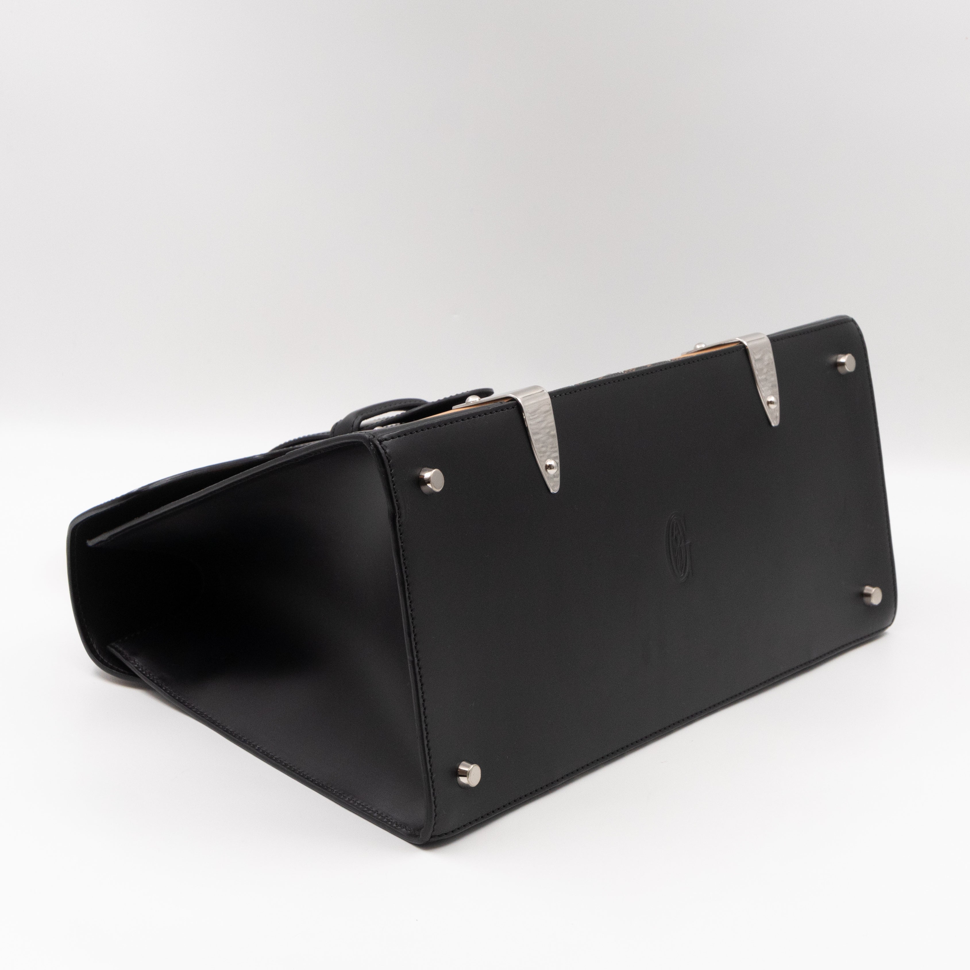 Saigon MM Black Goyardine Canvas