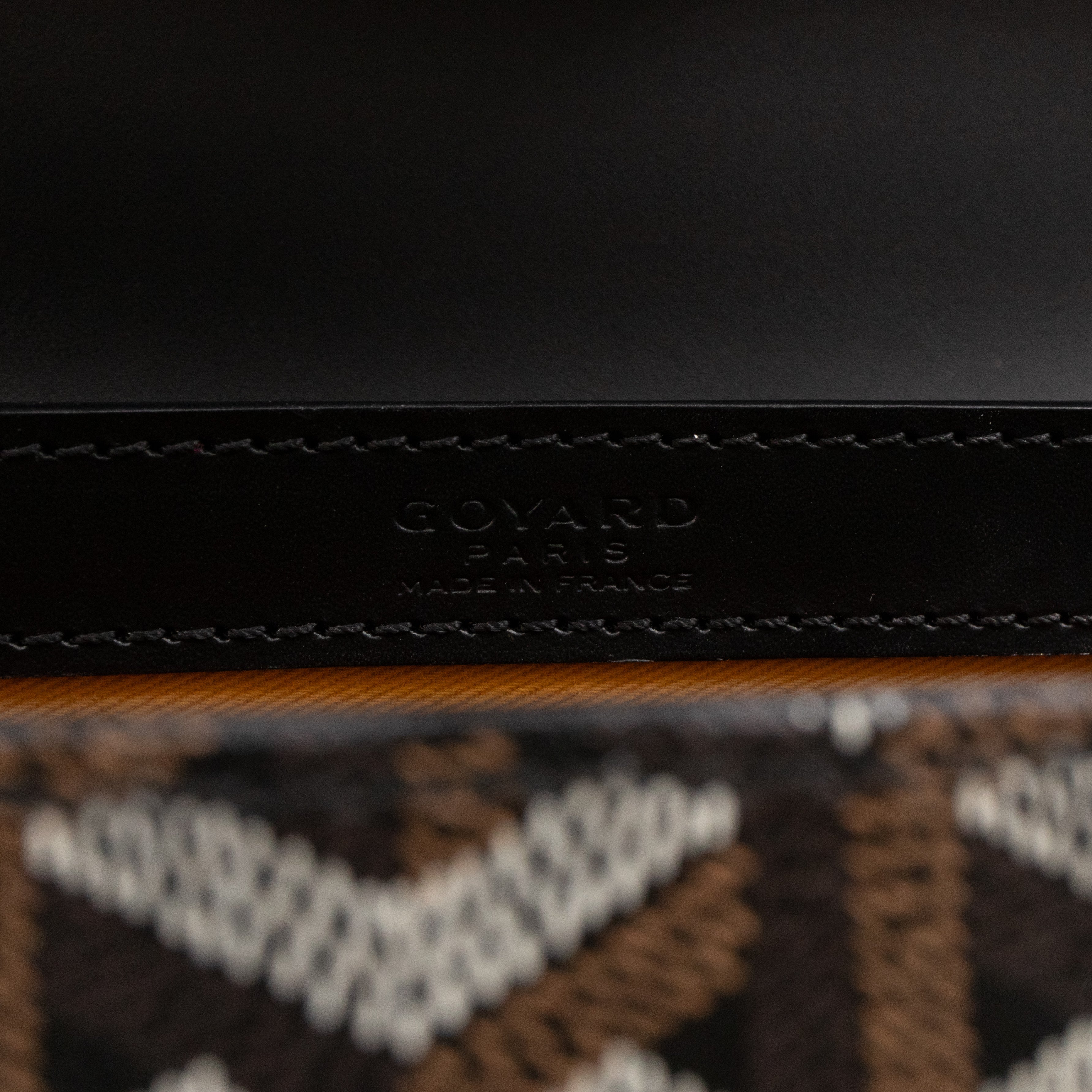 Saigon MM Black Goyardine Canvas
