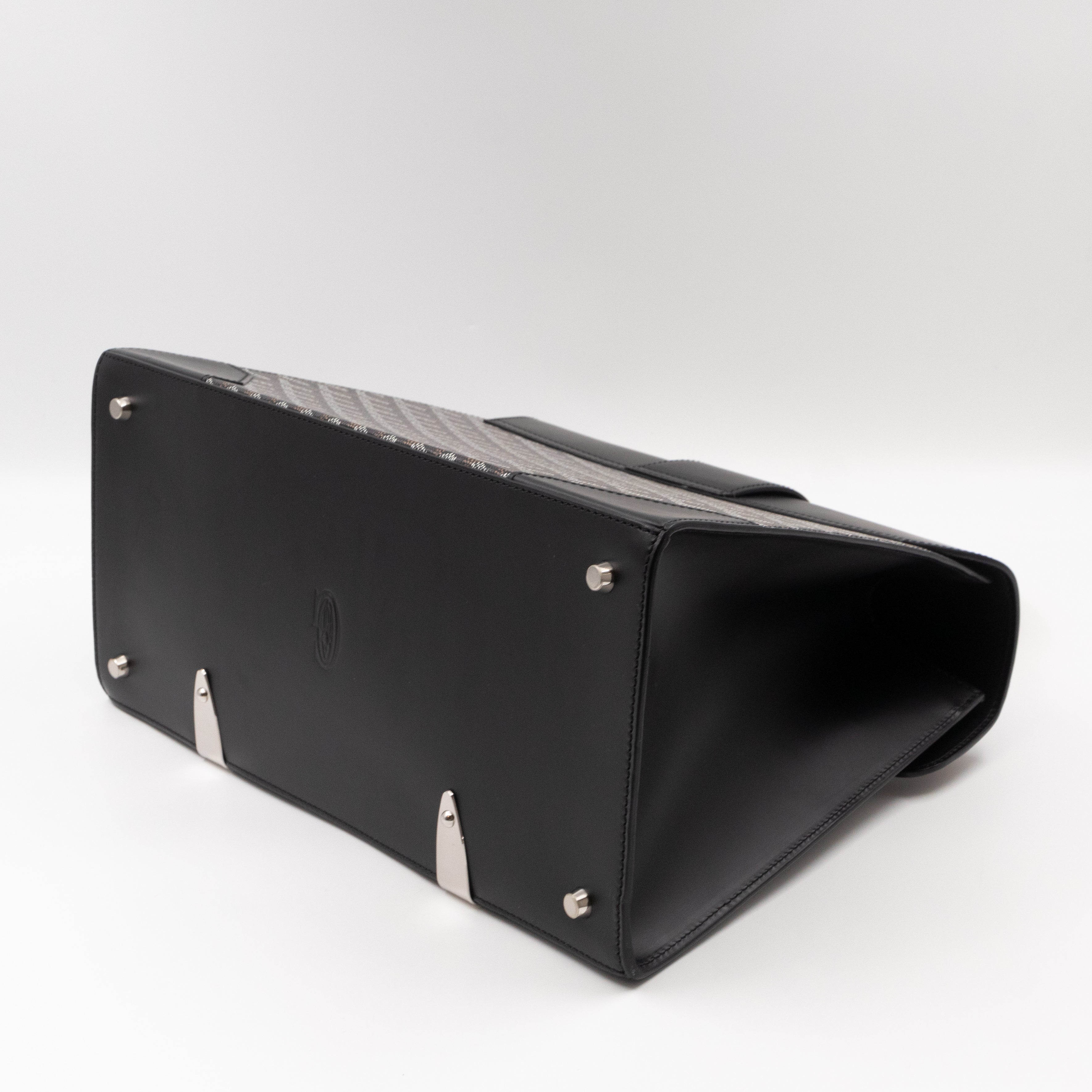 Saigon MM Black Goyardine Canvas