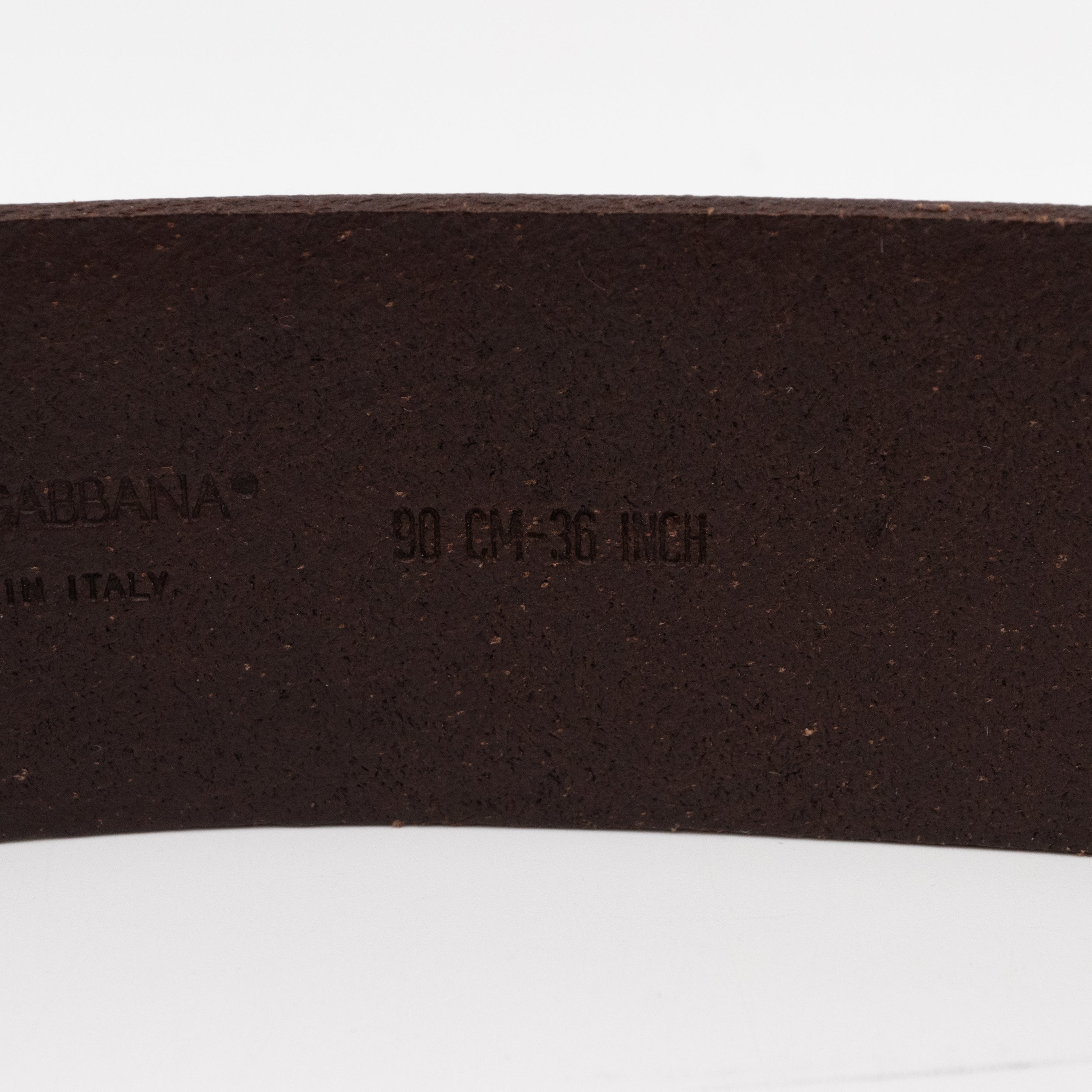 D&G Brown Leather Belt 90/36
