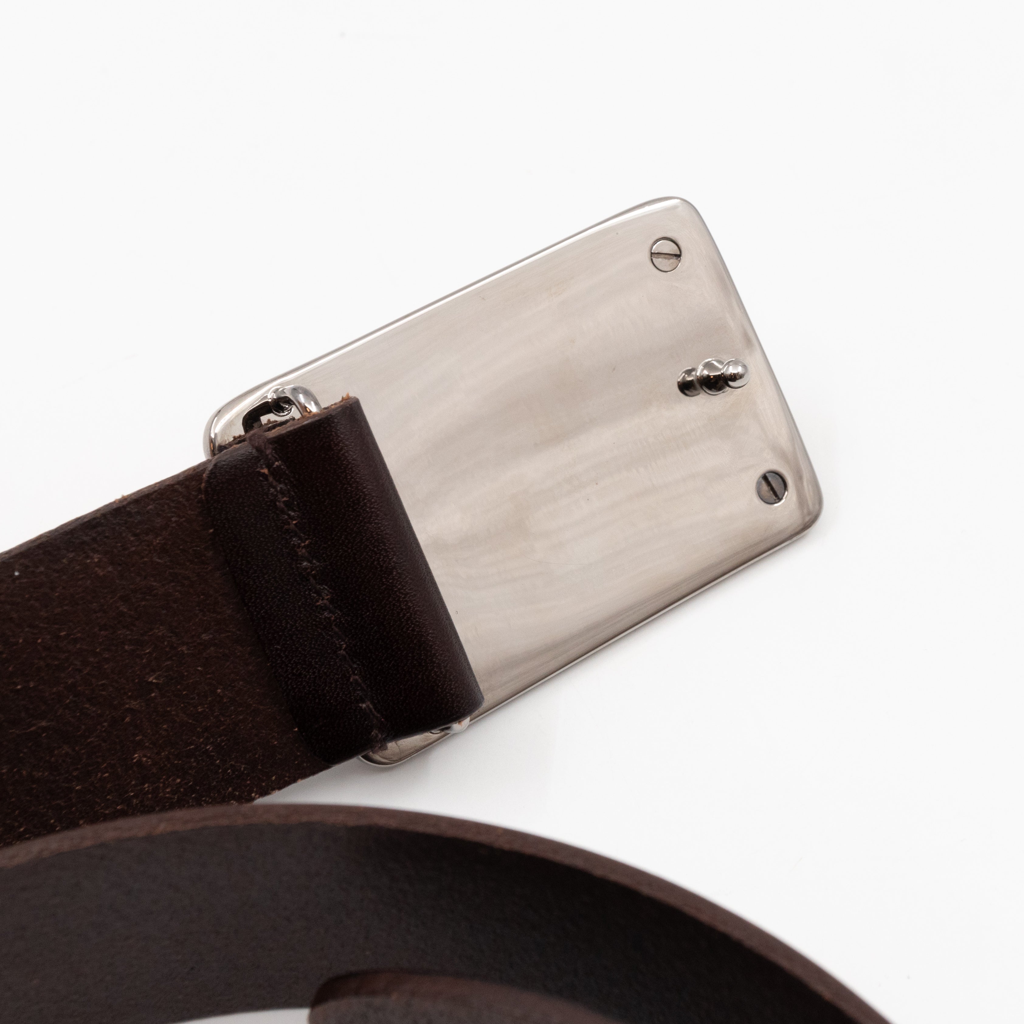 D&G Brown Leather Belt 90/36