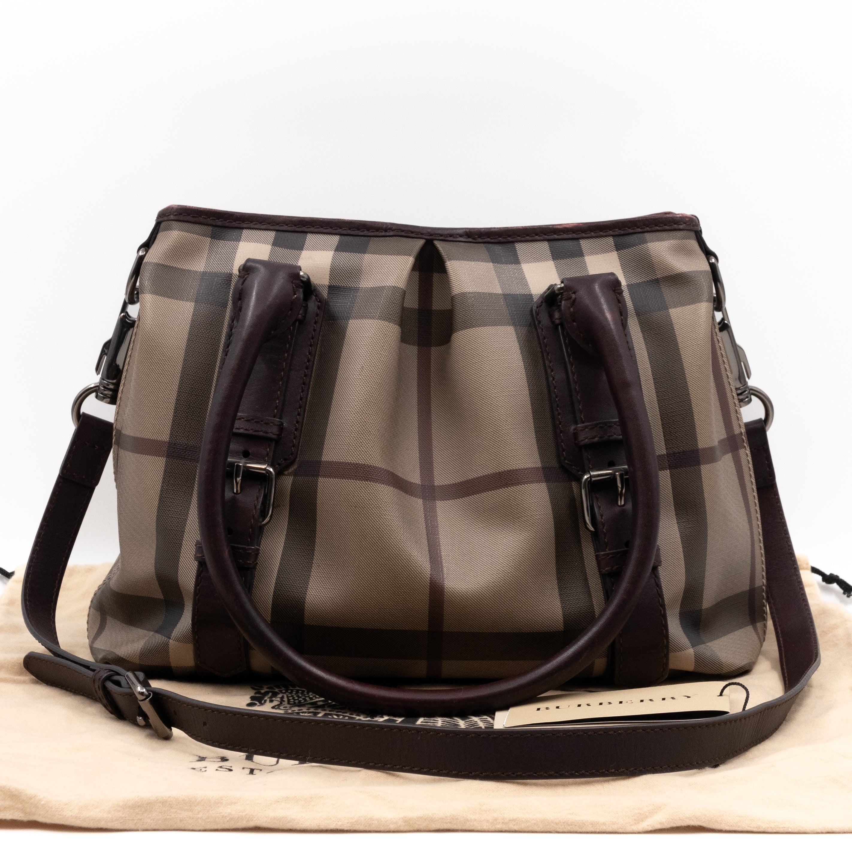 Small Northfield Gray Check Tote Bag