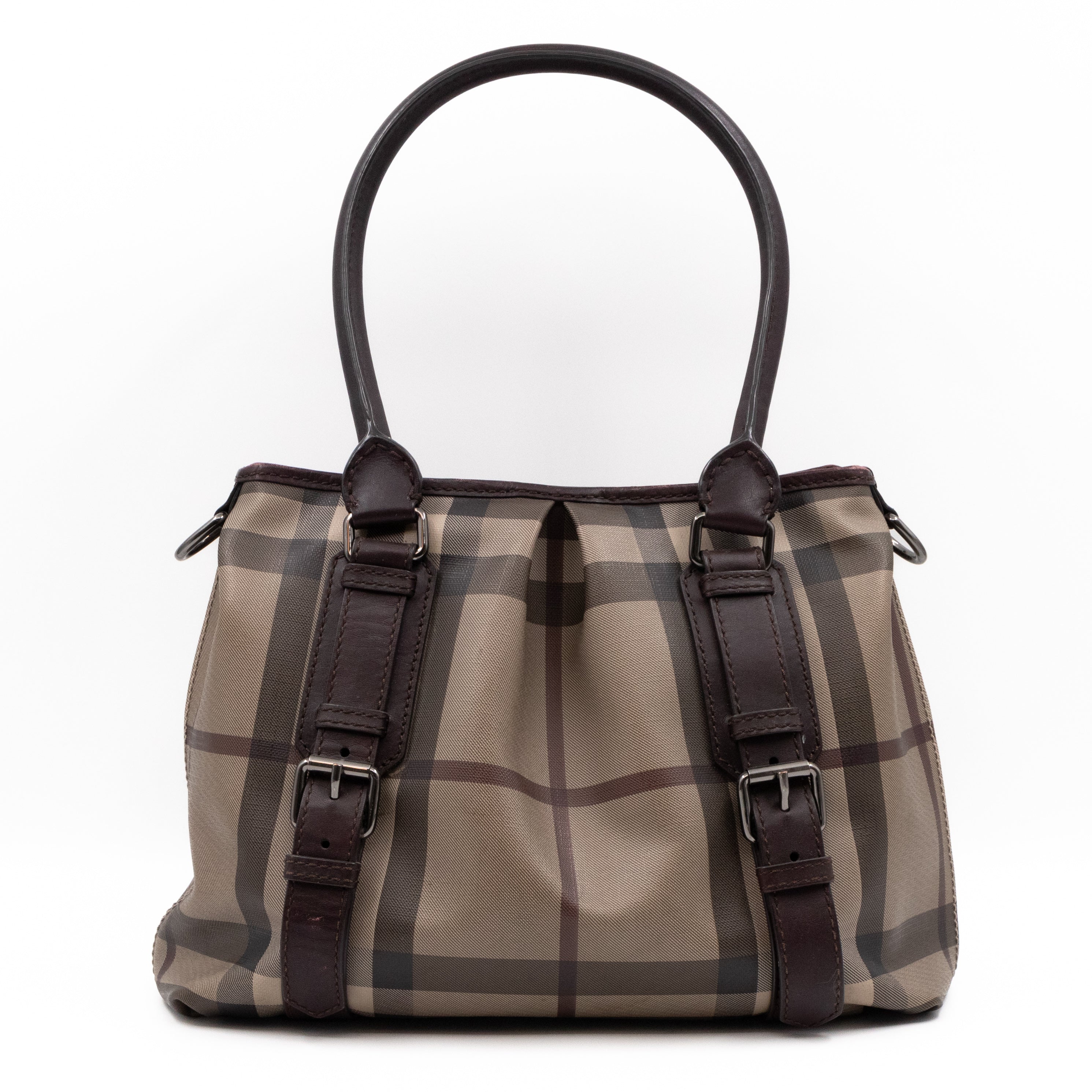 Small Northfield Gray Check Tote Bag