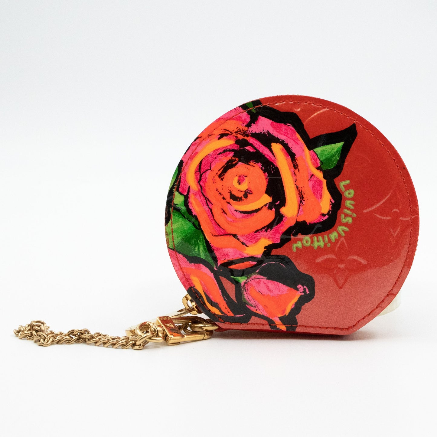 Coin Purse Roses Vernis Orange Sunset