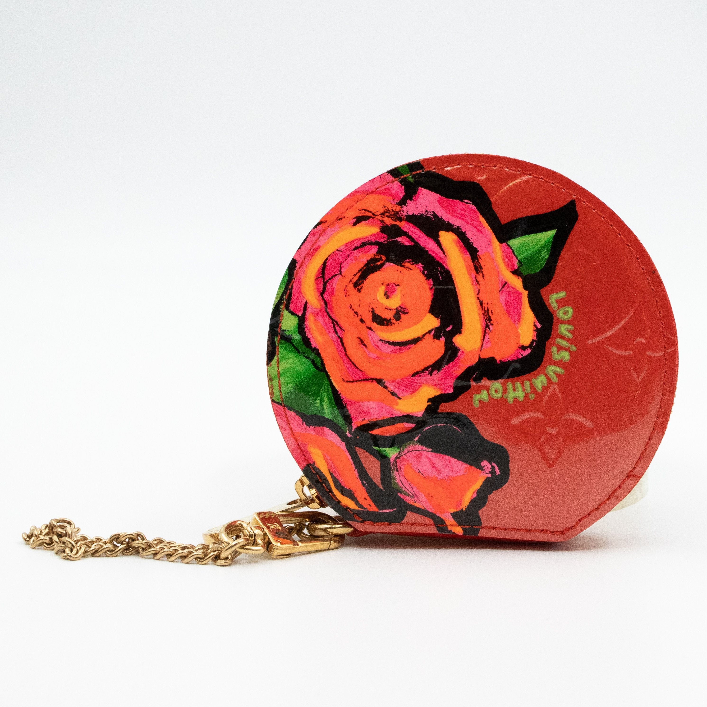 Coin Purse Roses Vernis Orange Sunset