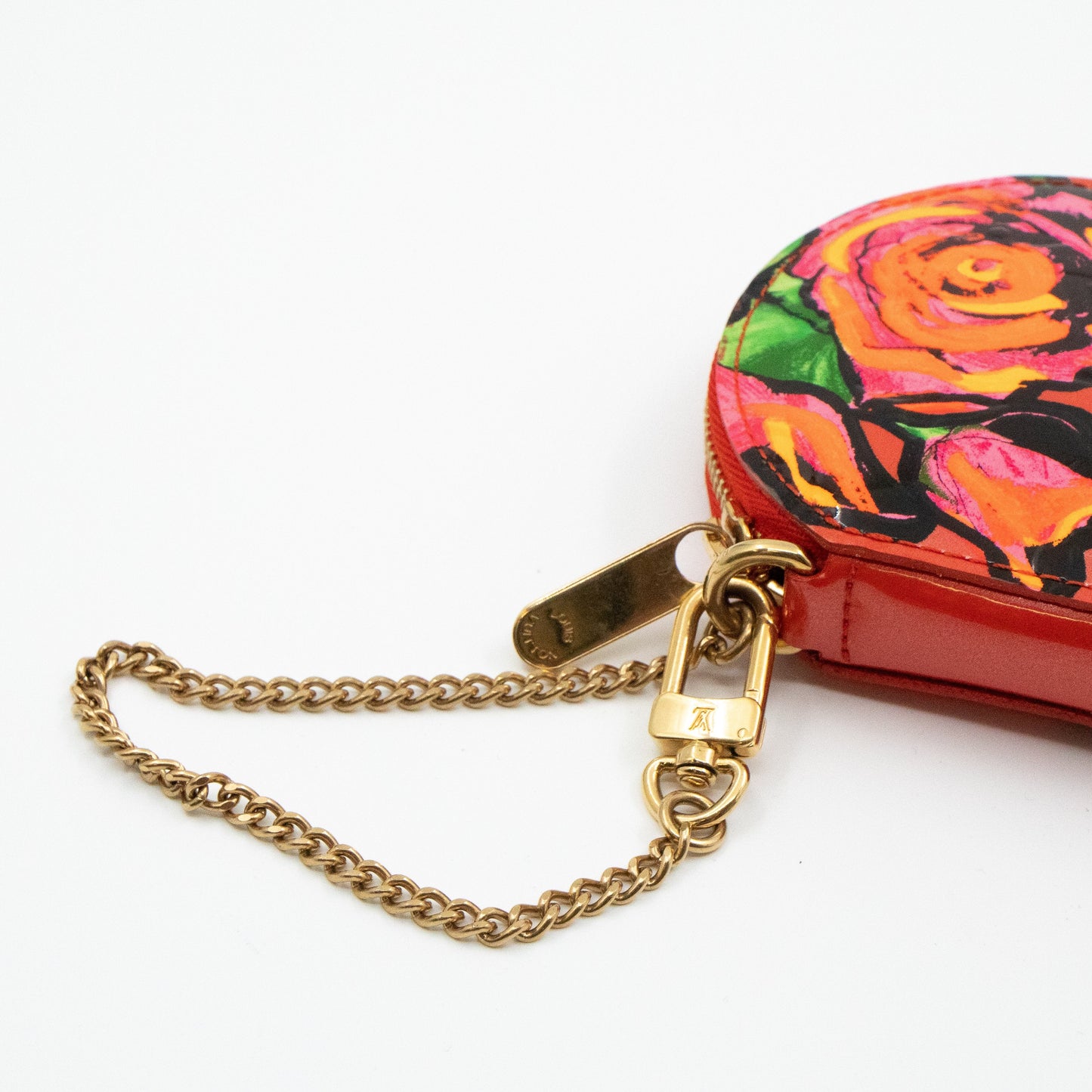 Coin Purse Roses Vernis Orange Sunset