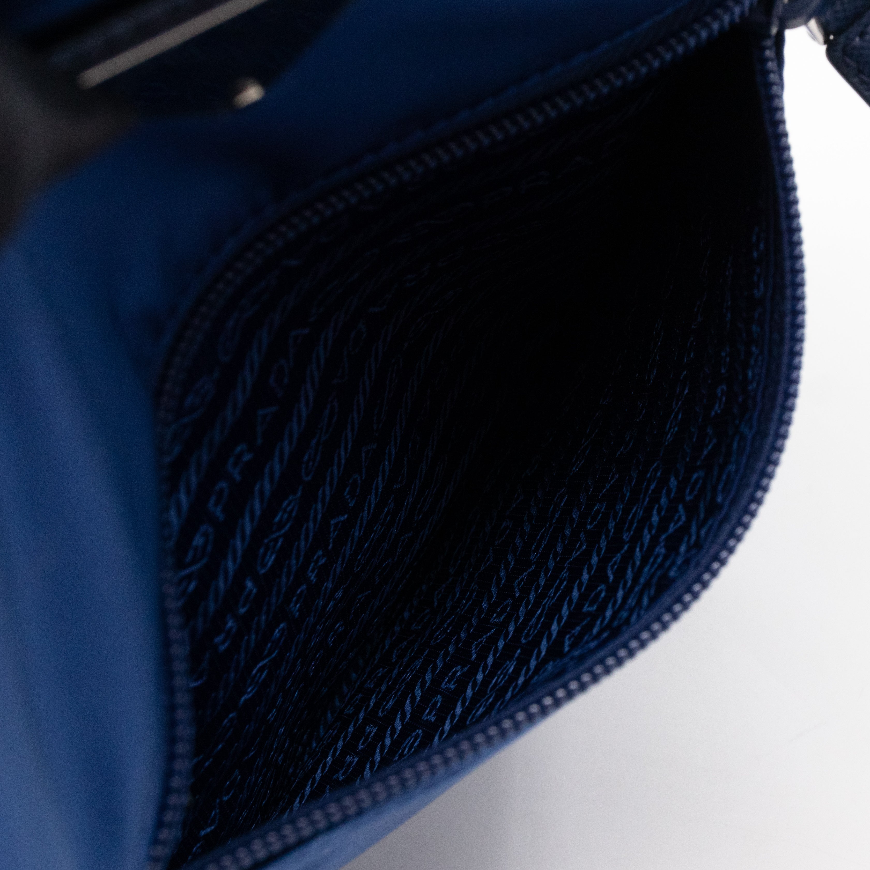 Small Messenger Blue Tessuto Nylon