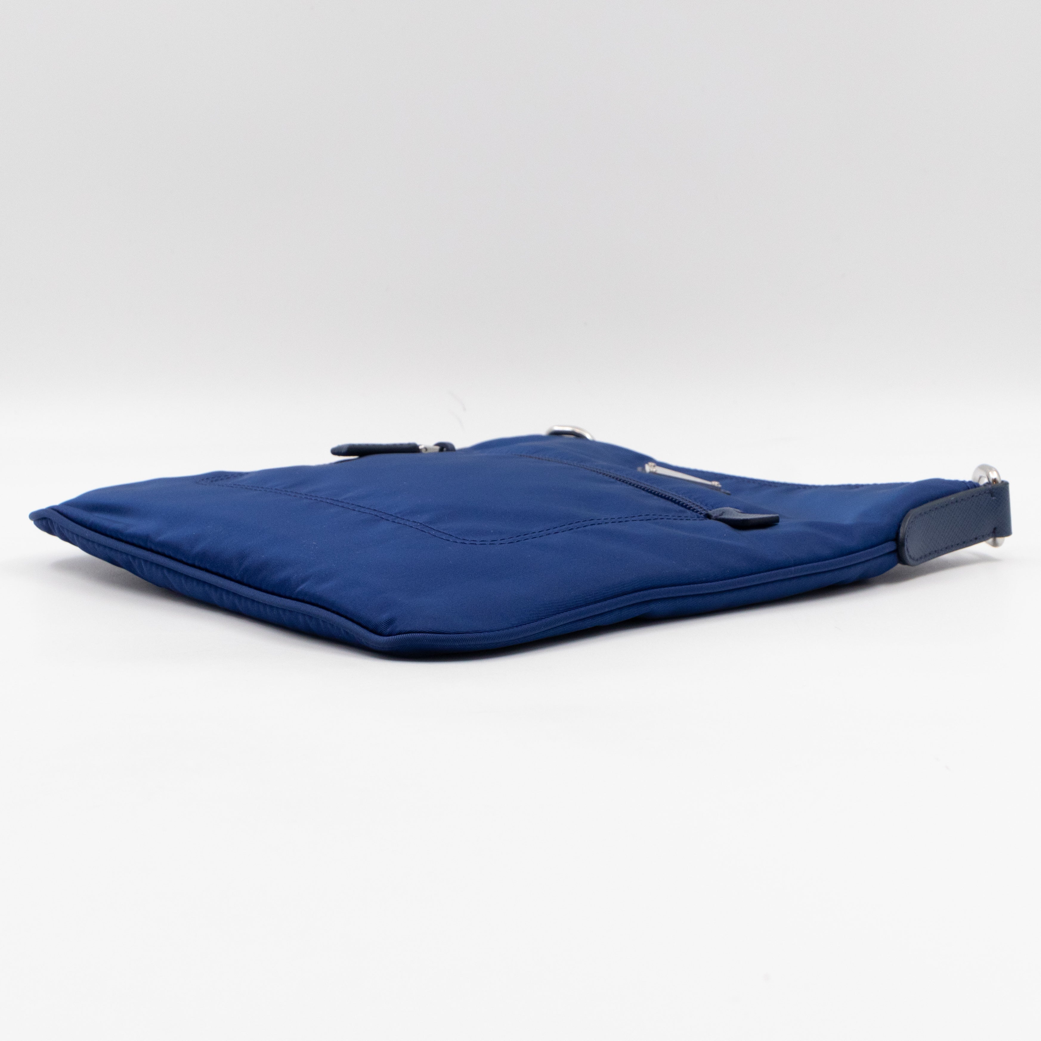 Small Messenger Blue Tessuto Nylon