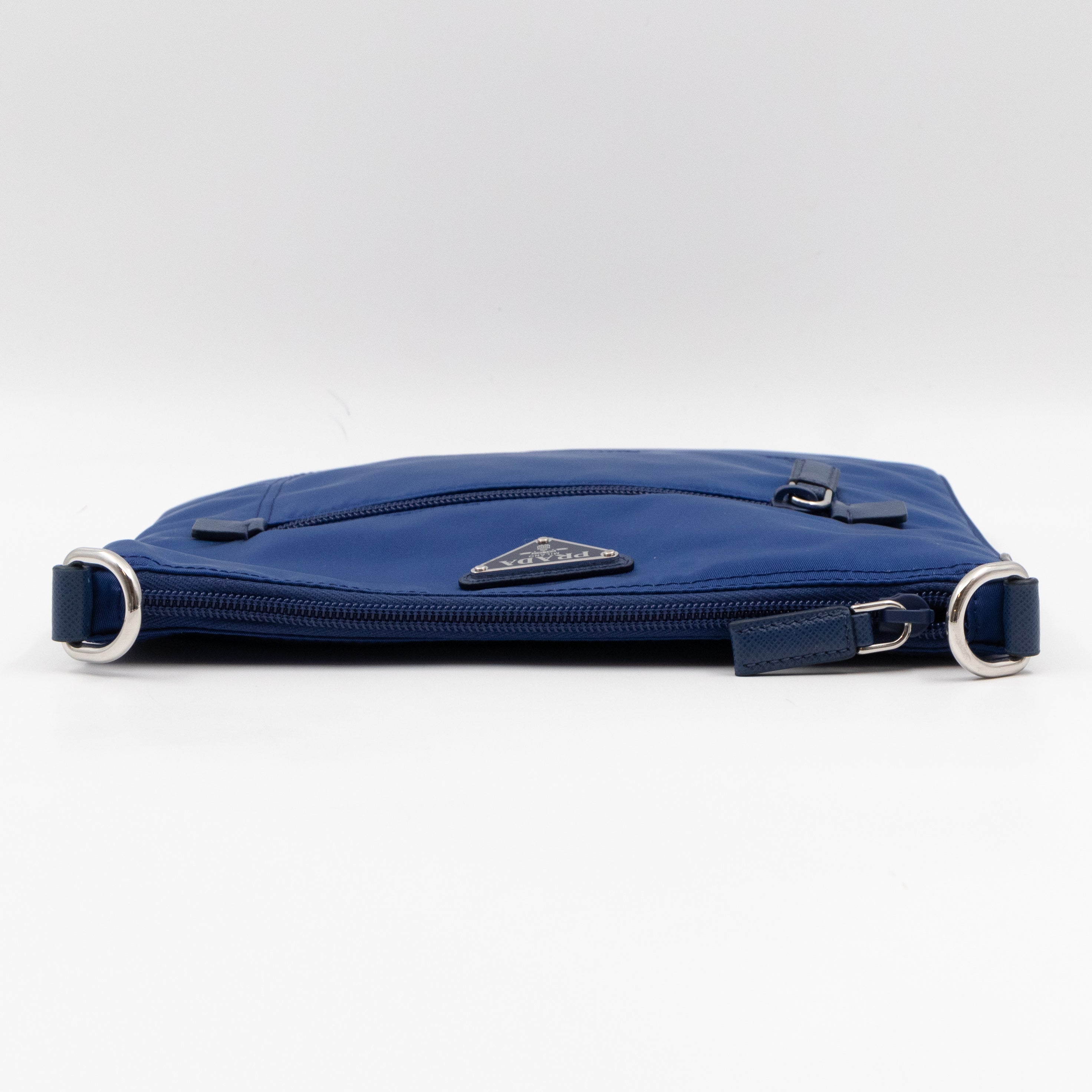 Small Messenger Blue Tessuto Nylon