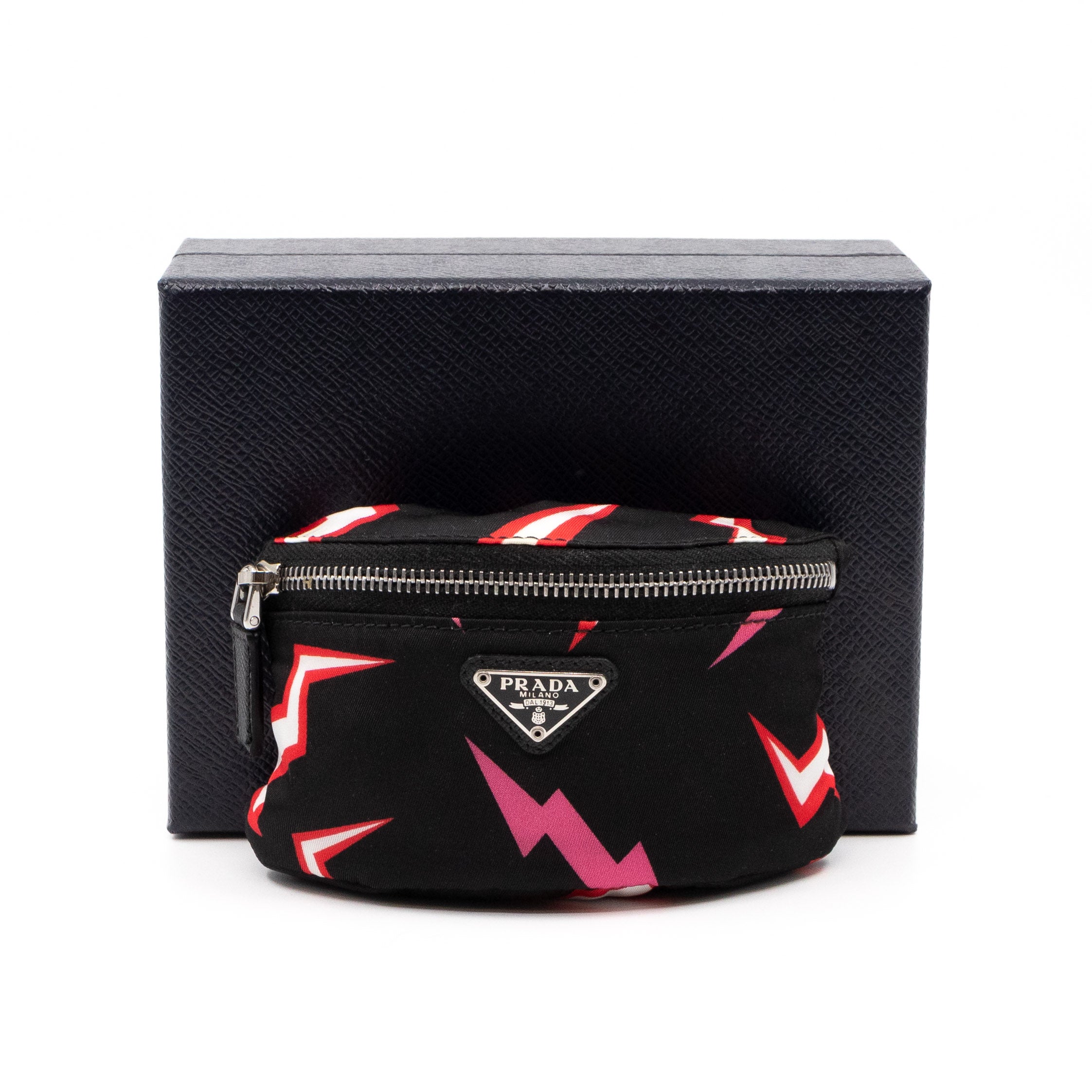 Nylon Arm Pouch Pink Lightning