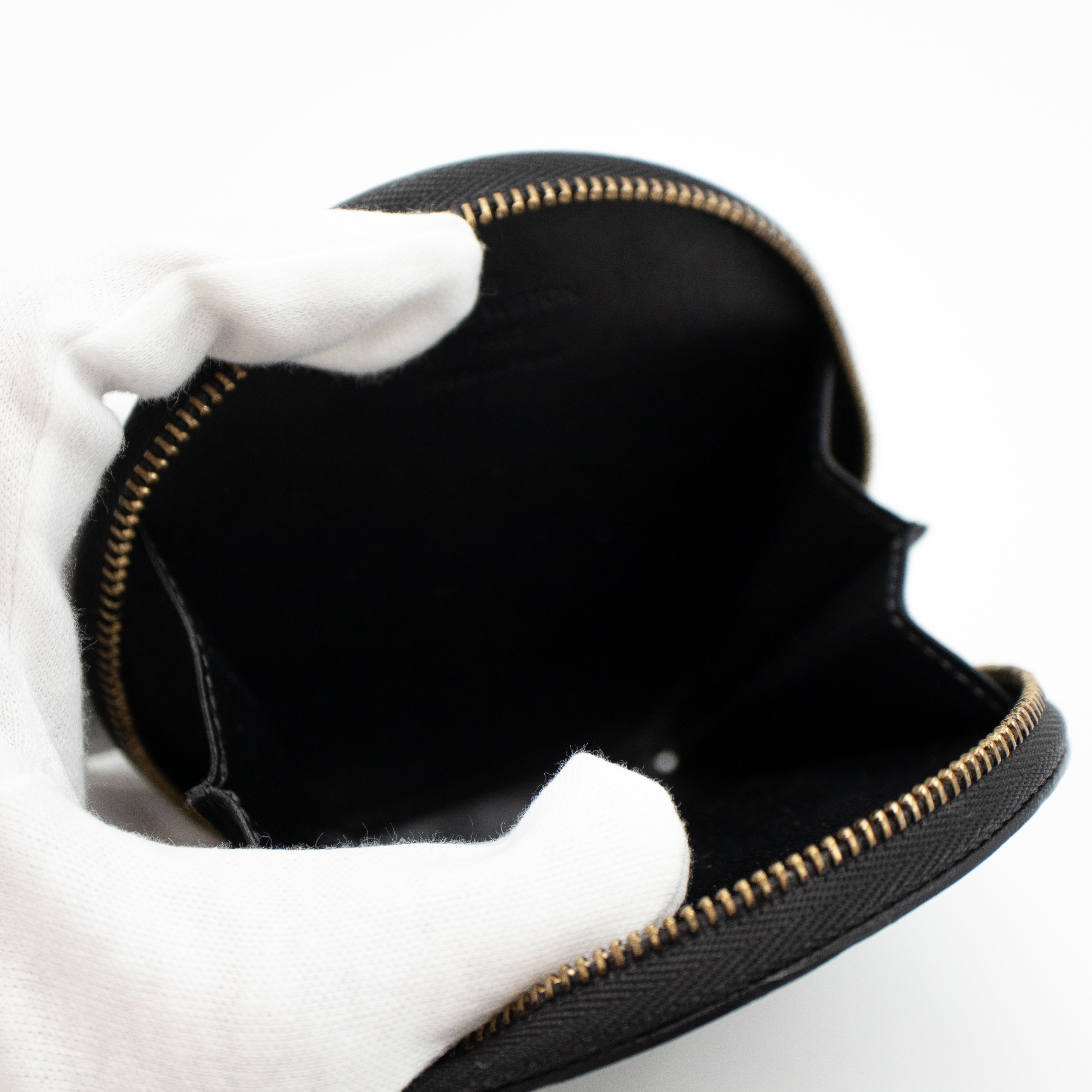 Coin Purse Animaux Vernis Black