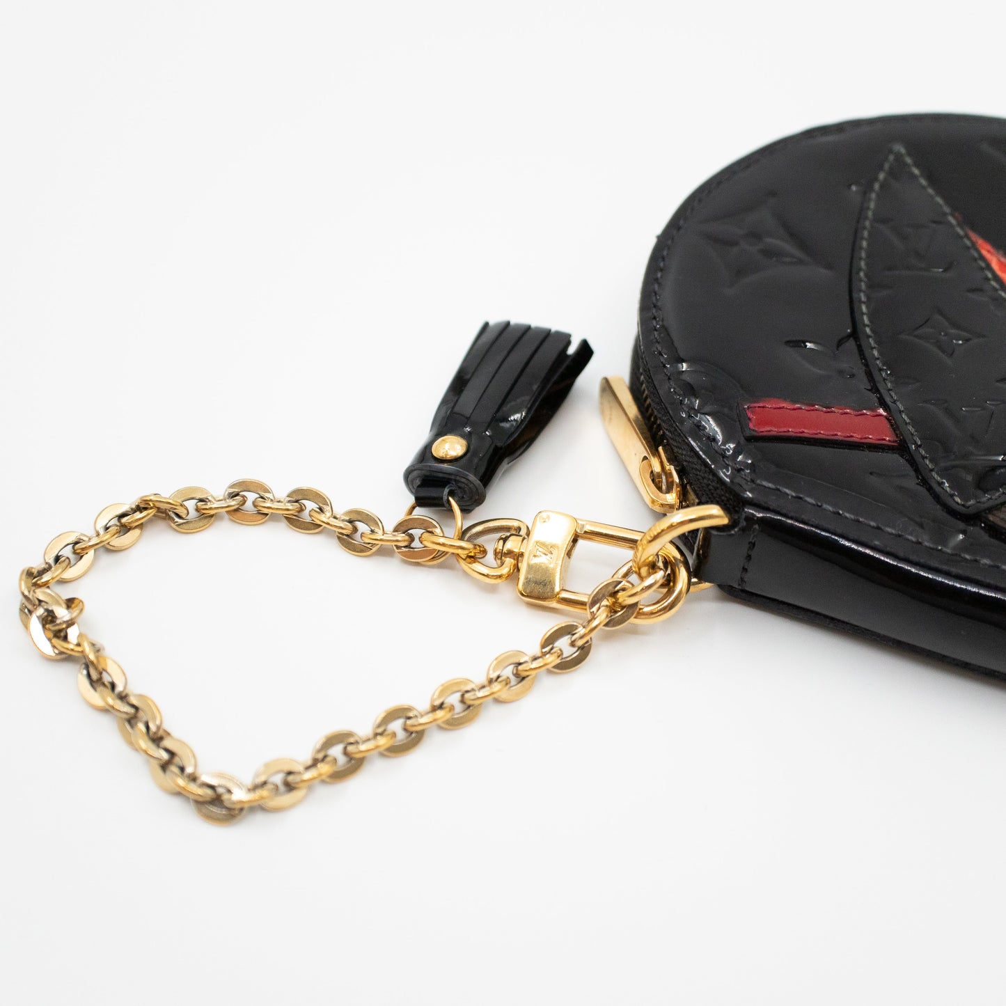 Coin Purse Animaux Vernis Black