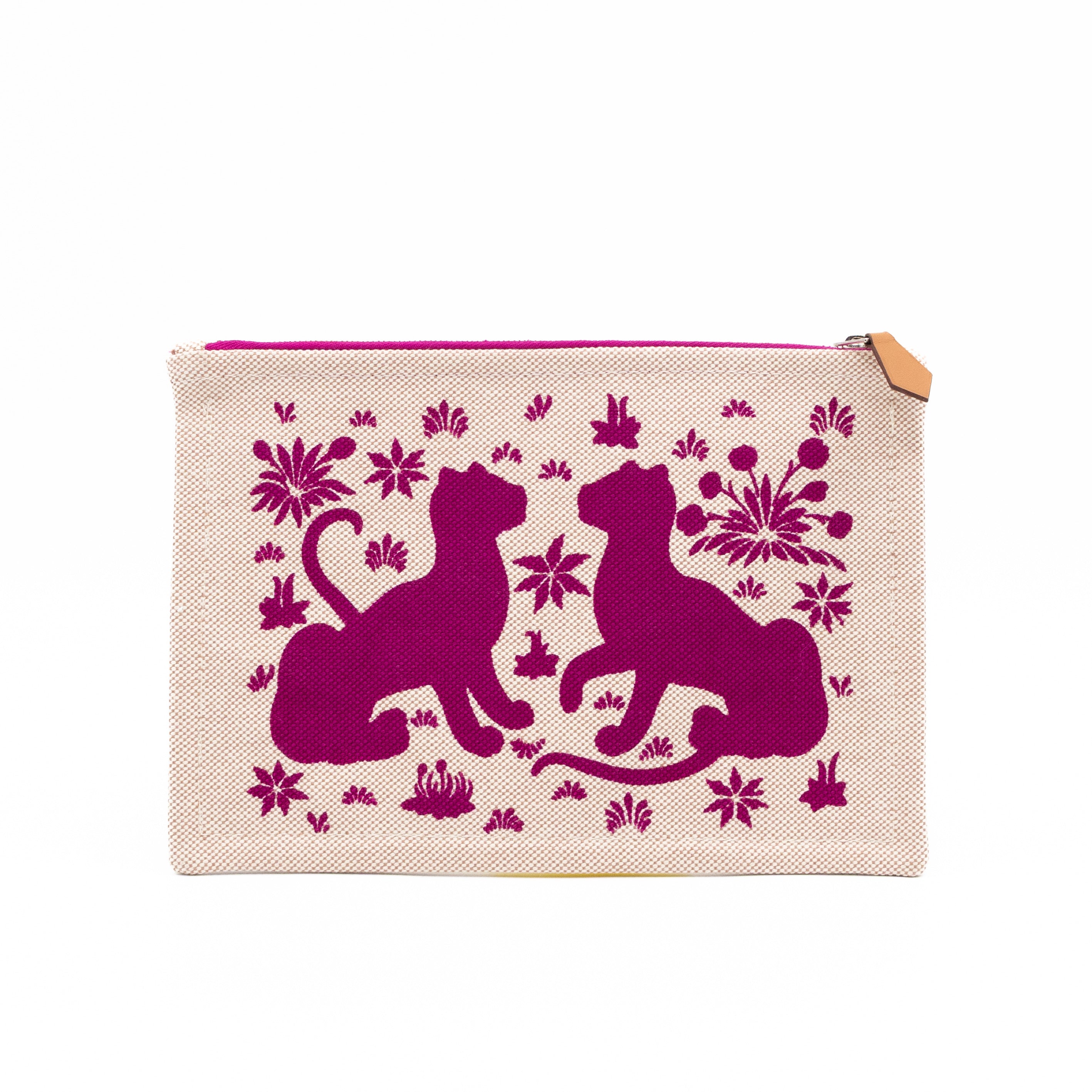 Les Leopards Case Small Bougainvillea & Beige