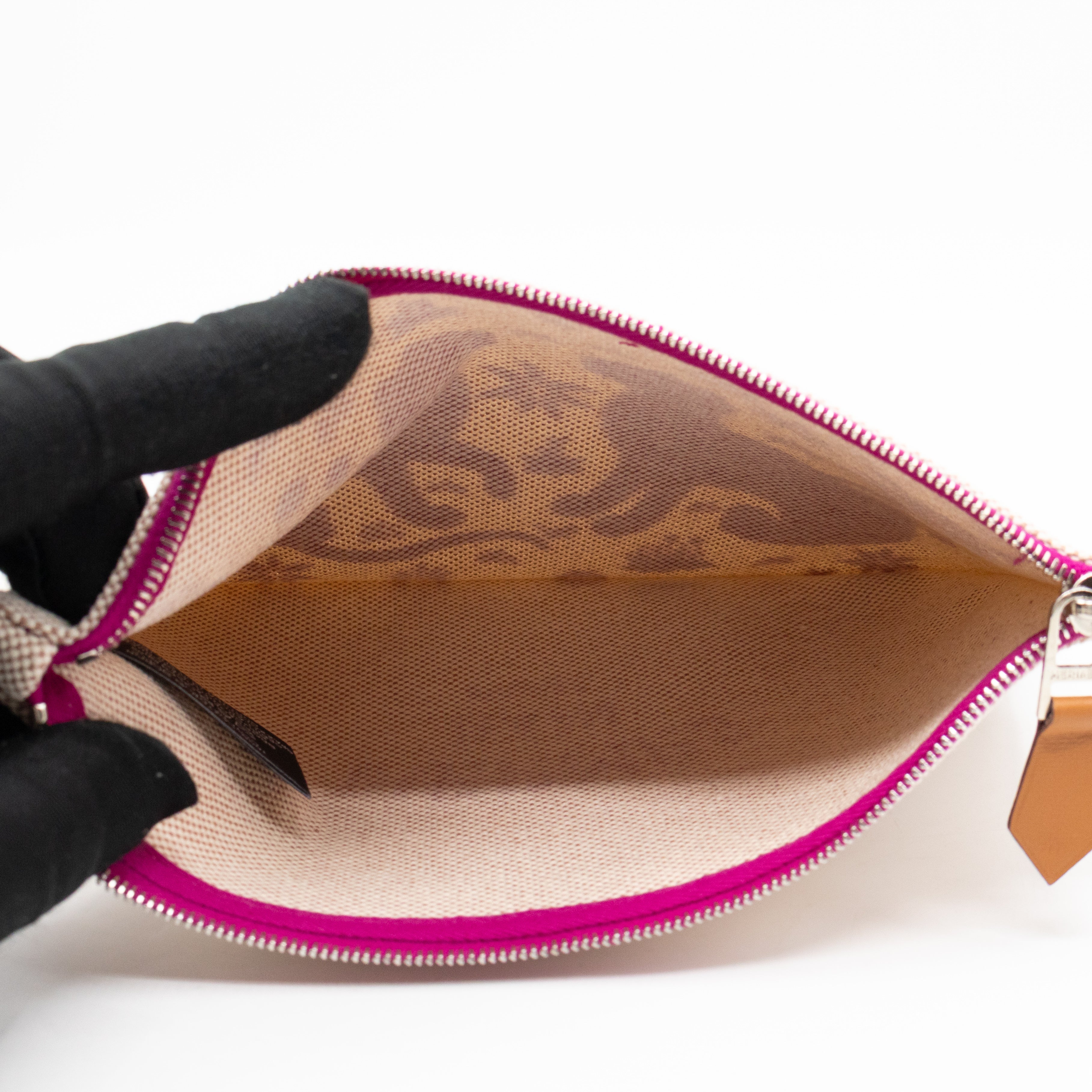 Les Leopards Case Small Bougainvillea & Beige