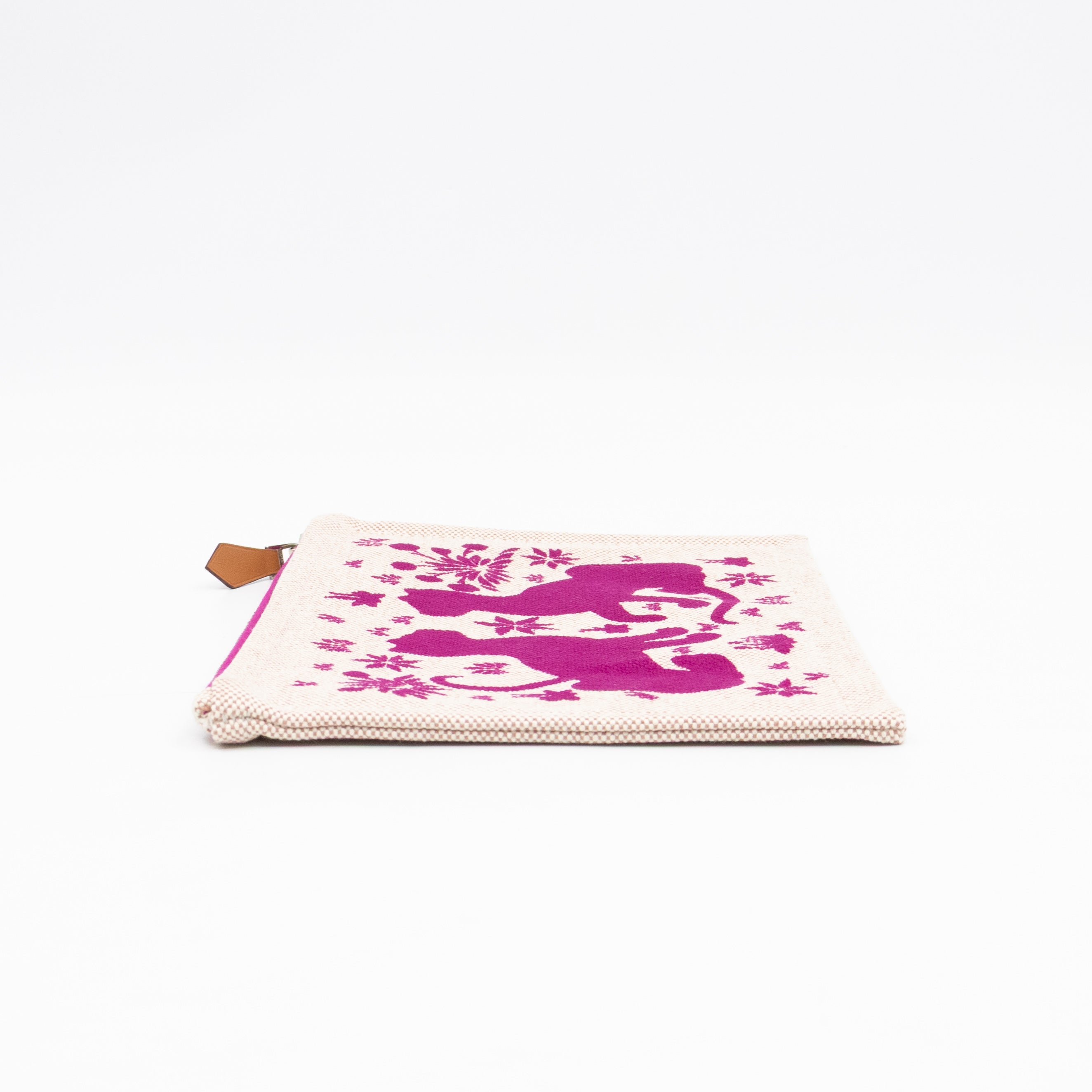 Les Leopards Case Small Bougainvillea & Beige