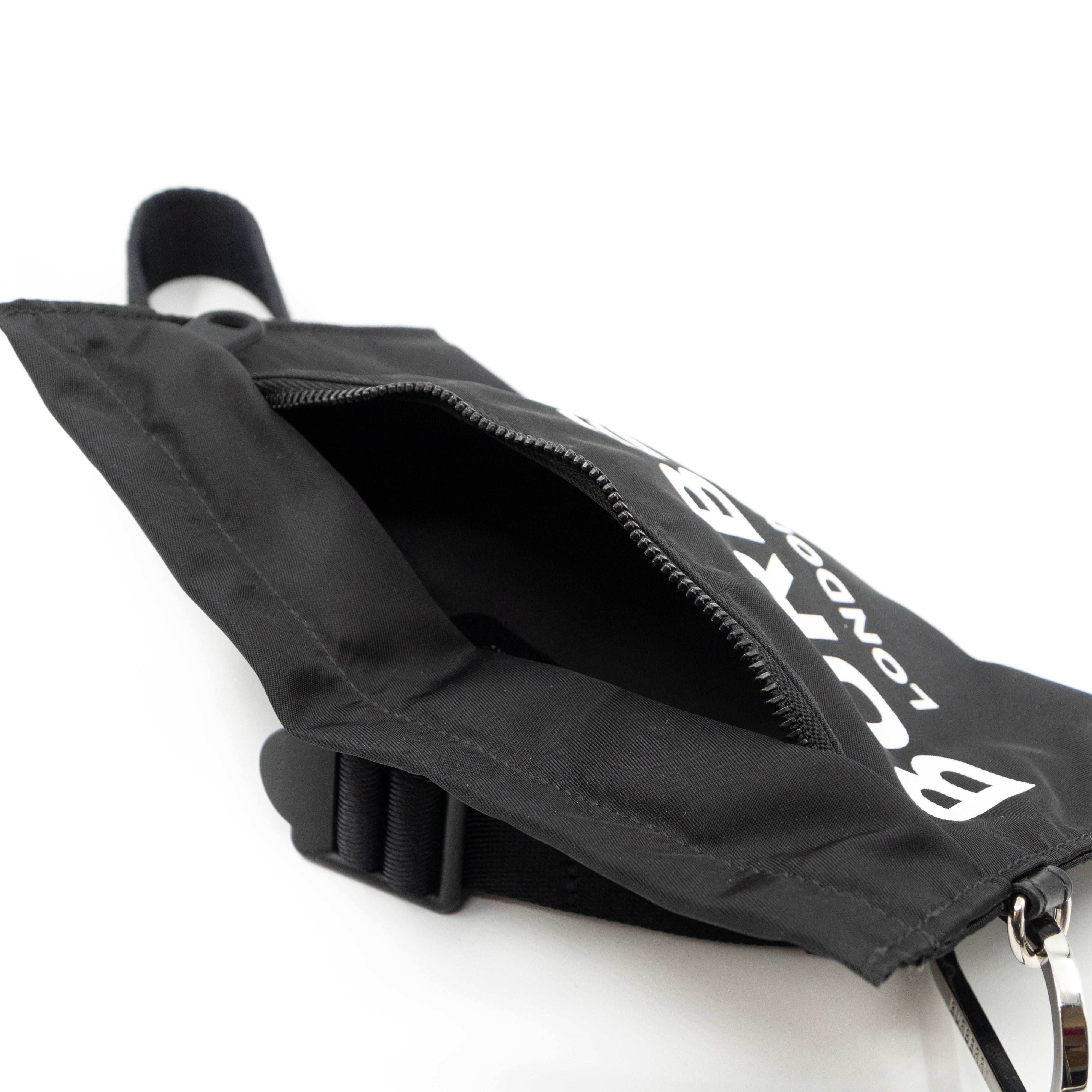 Logo Wrist Pouch Black Nylon