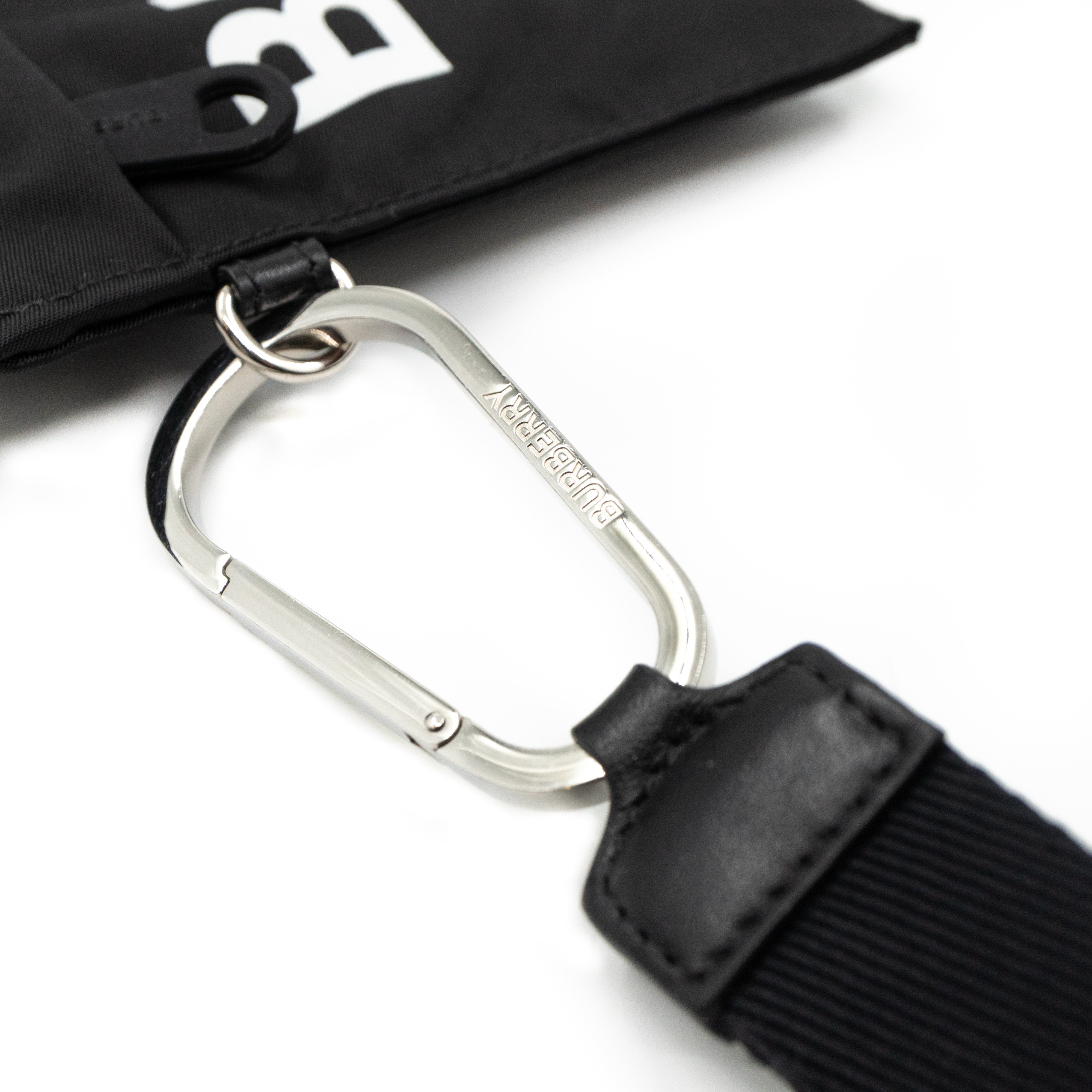 Logo Wrist Pouch Black Nylon
