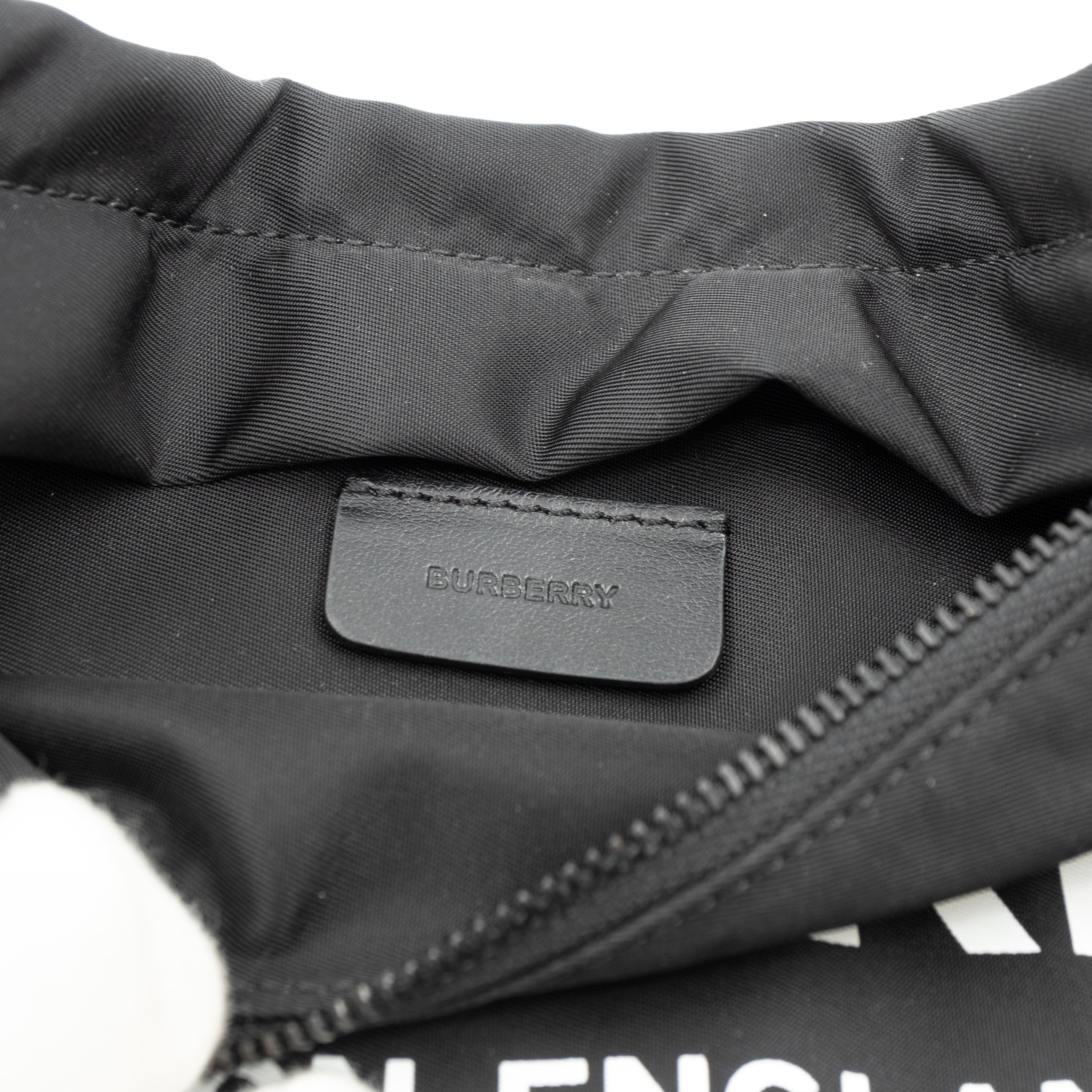 Logo Wrist Pouch Black Nylon