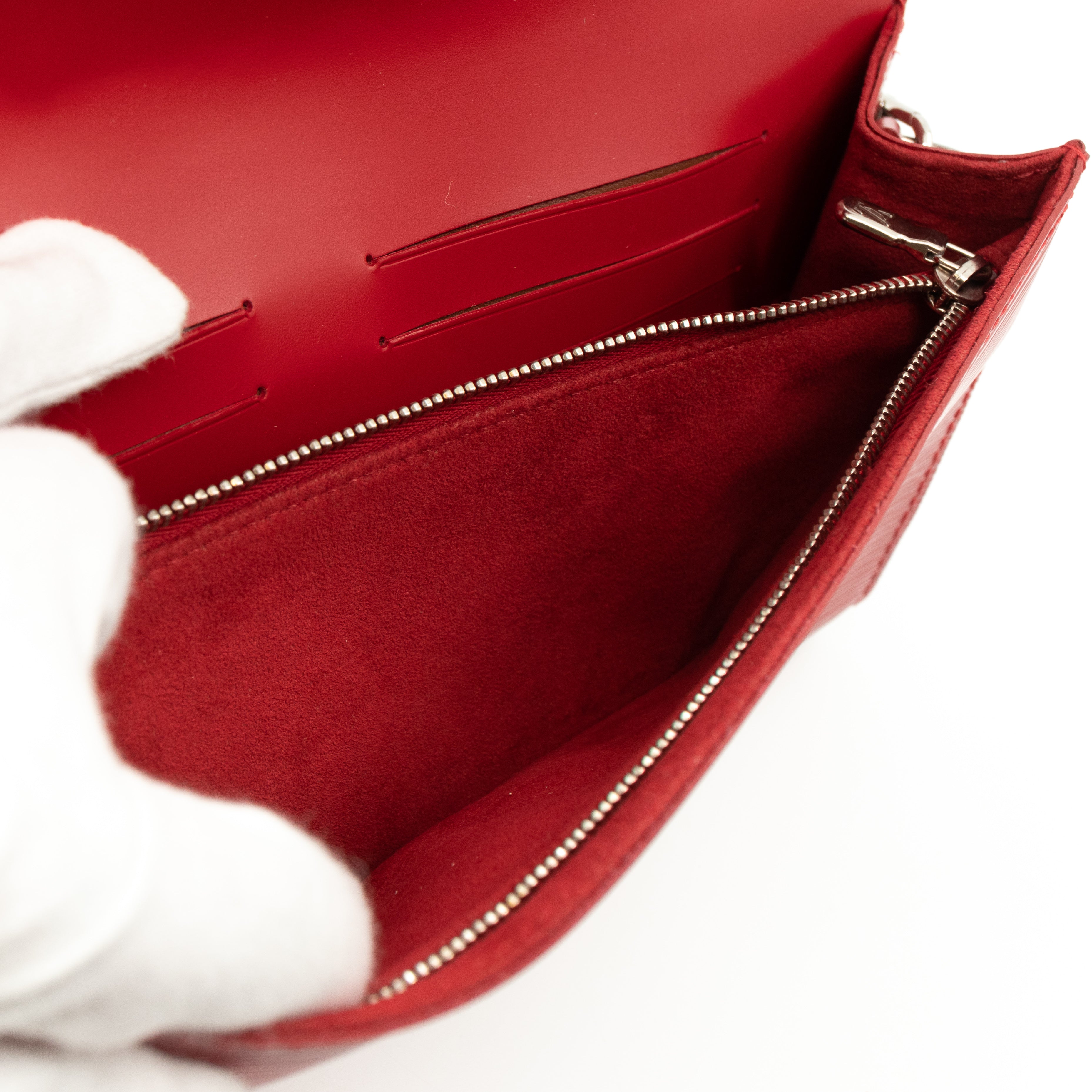 Sevigne Clutch Epi Leather Red