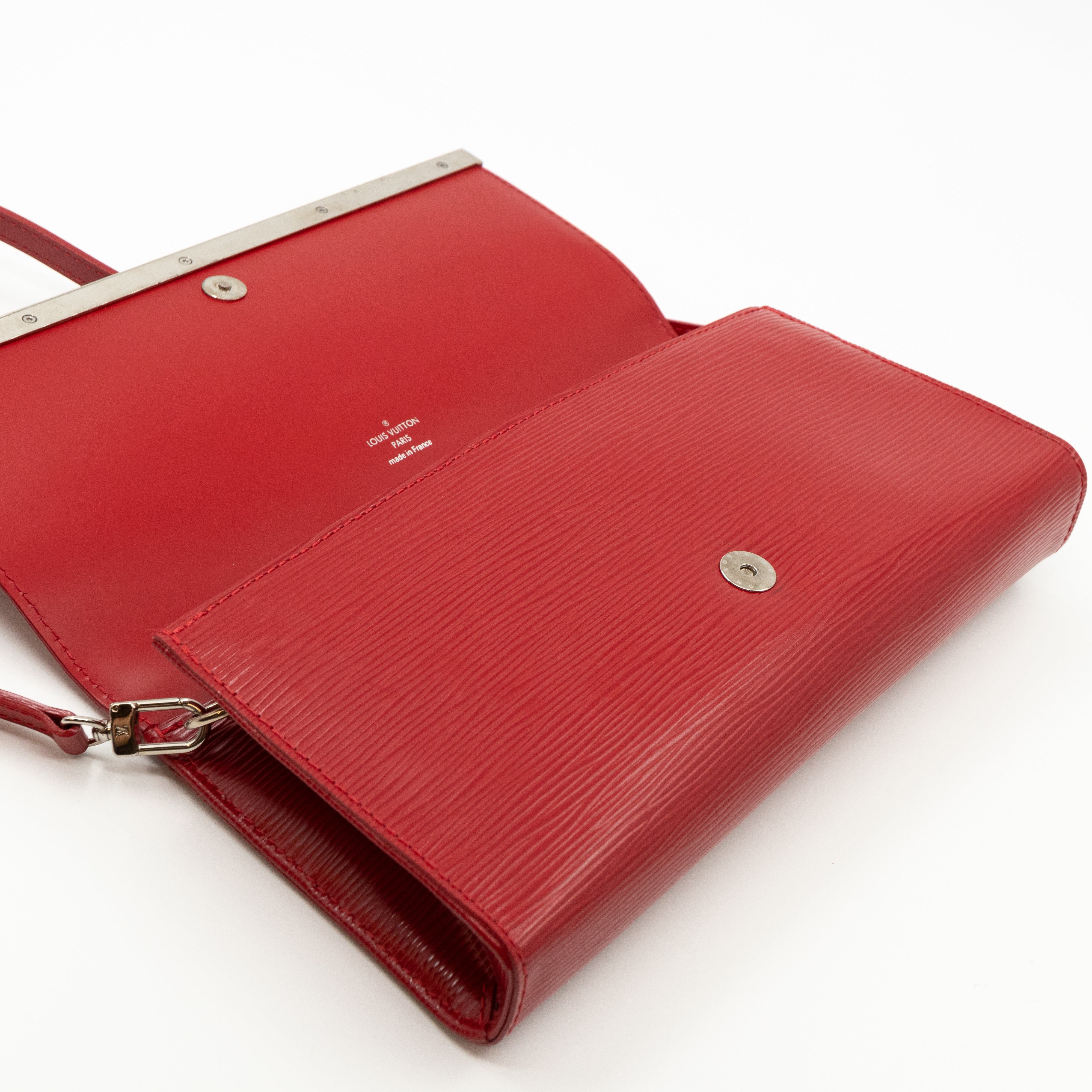 Sevigne Clutch Epi Leather Red