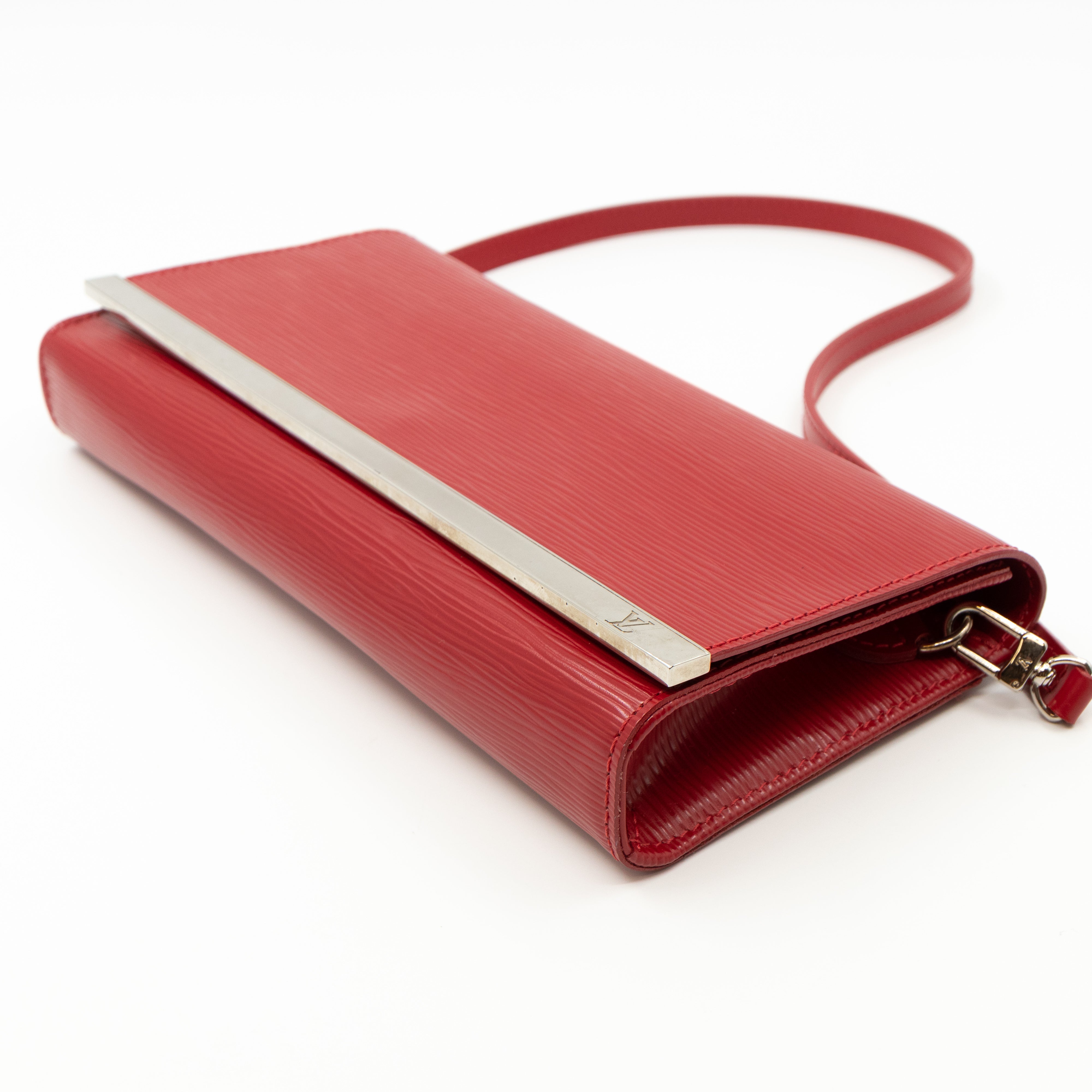 Sevigne Clutch Epi Leather Red