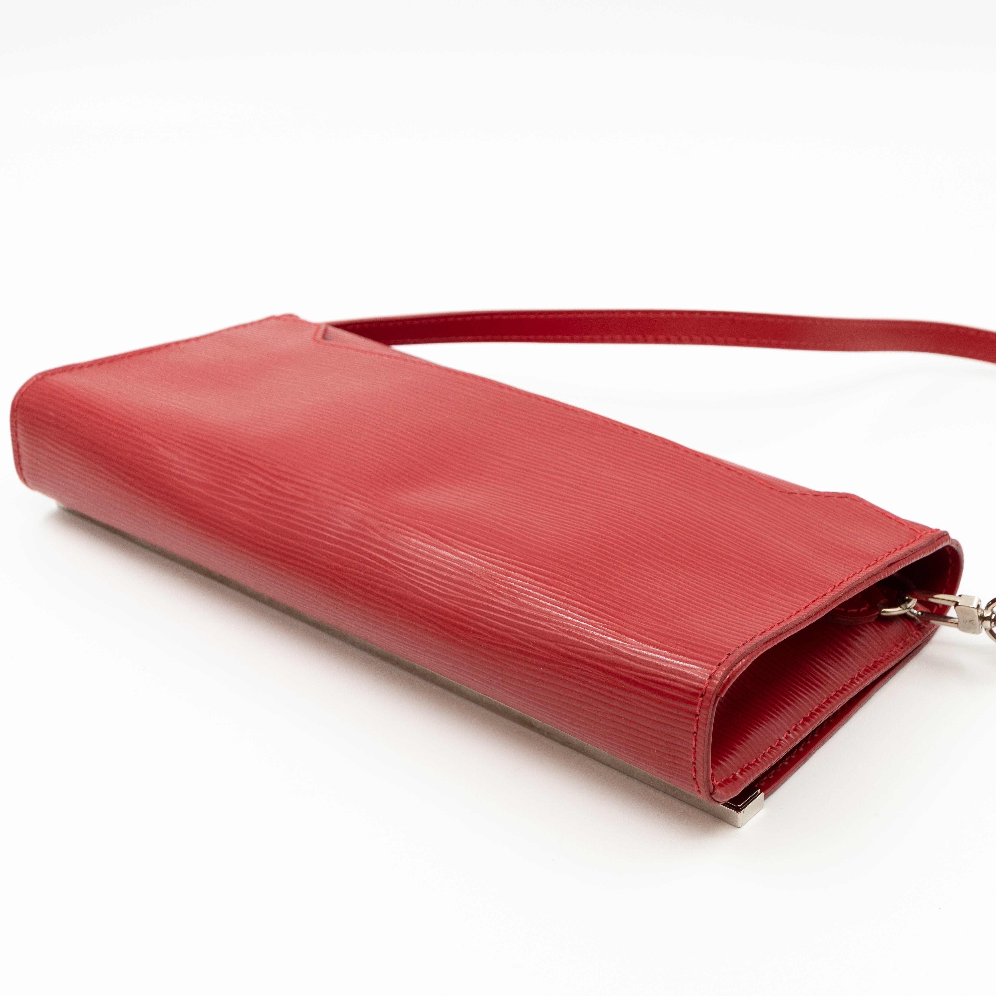 Sevigne Clutch Epi Leather Red