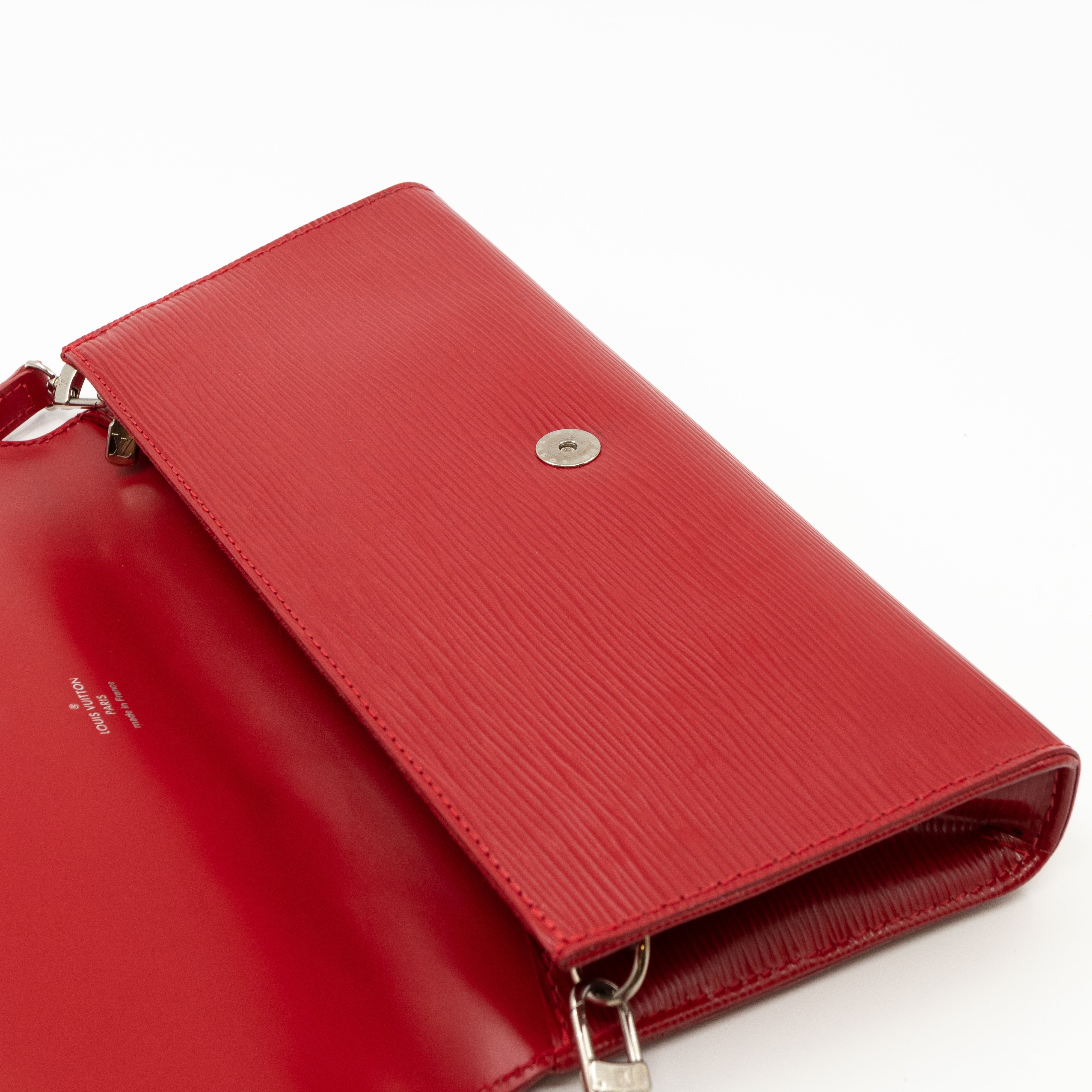 Sevigne Clutch Epi Leather Red
