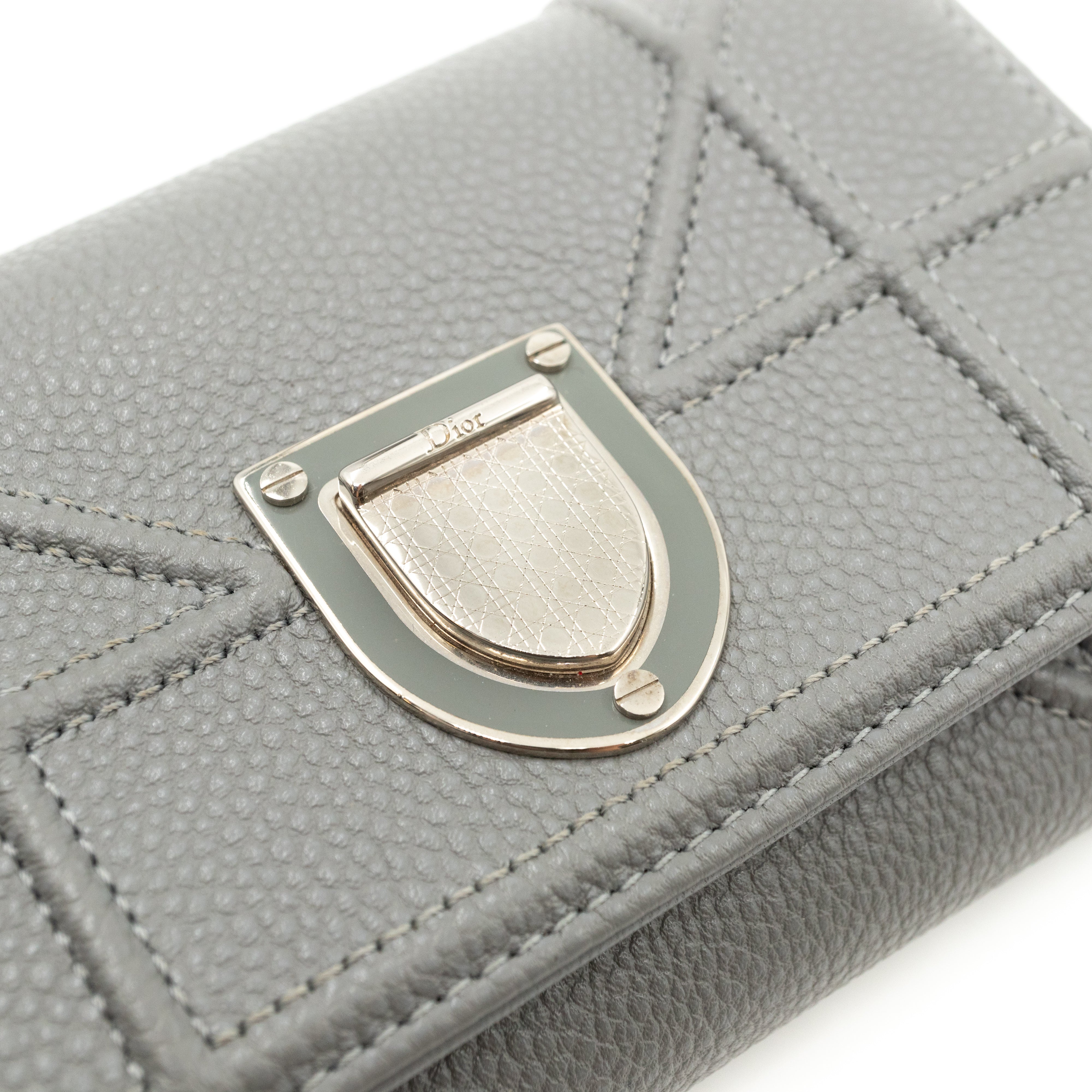Diorama Elancee Wallet Grey Leather