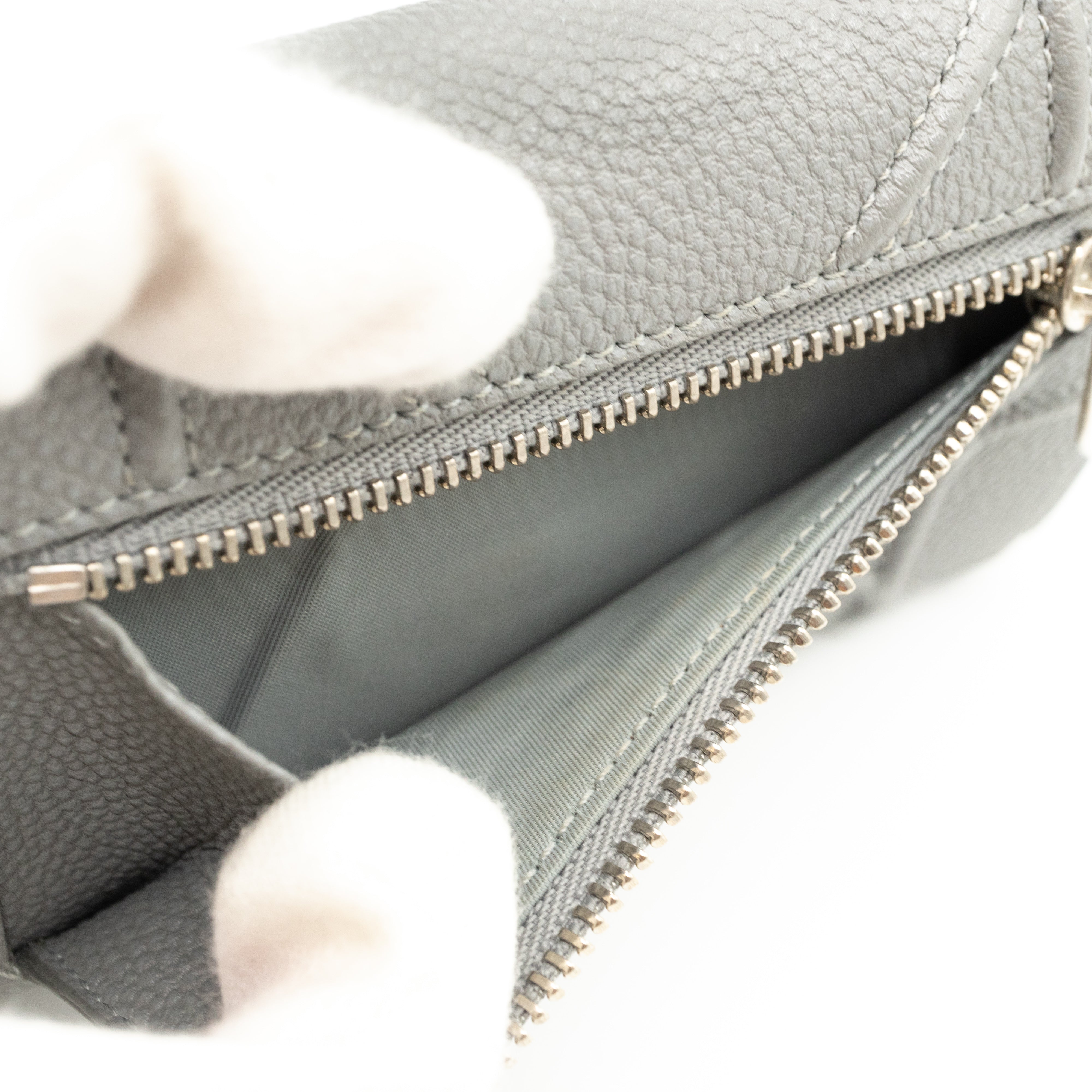 Diorama Elancee Wallet Grey Leather