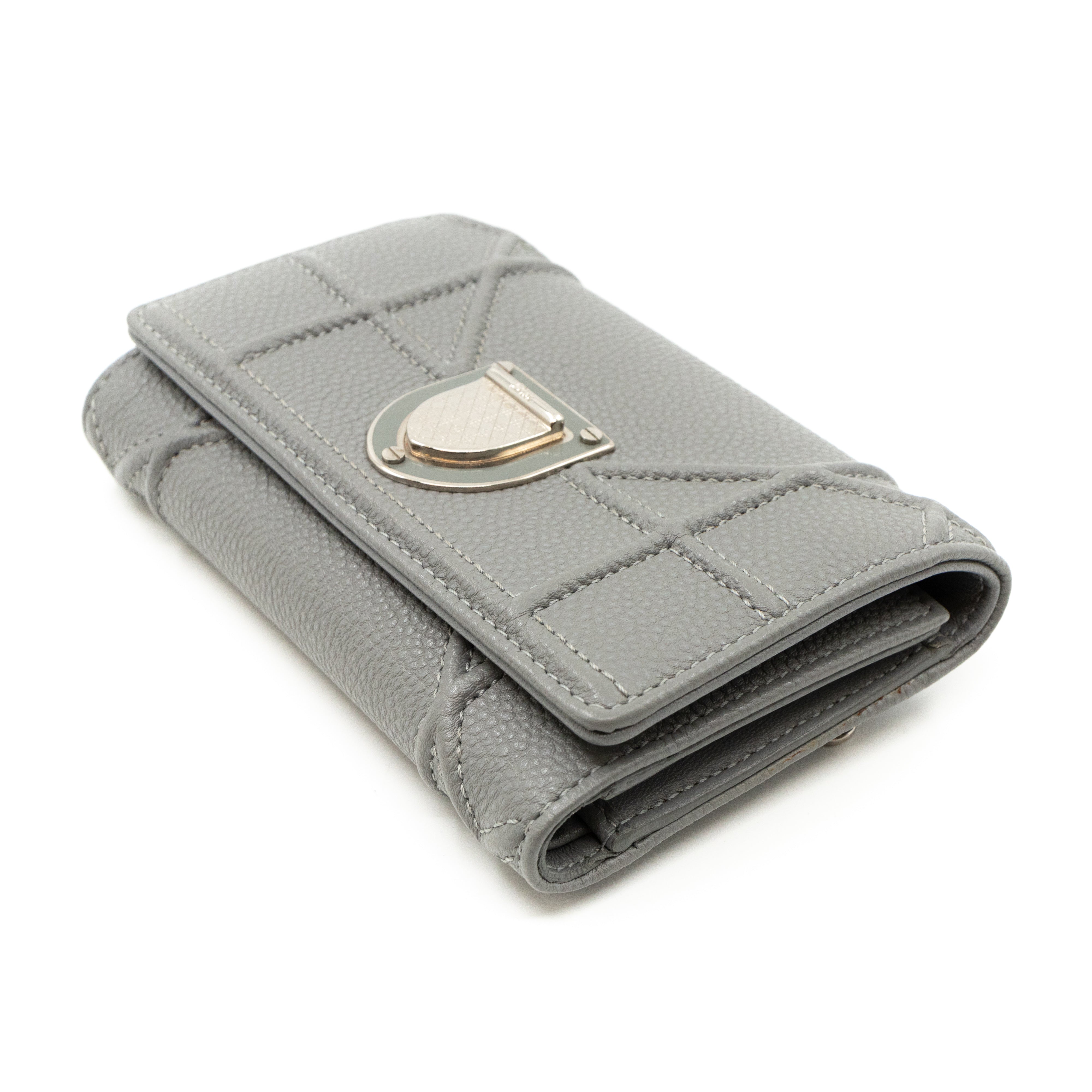 Diorama Elancee Wallet Grey Leather