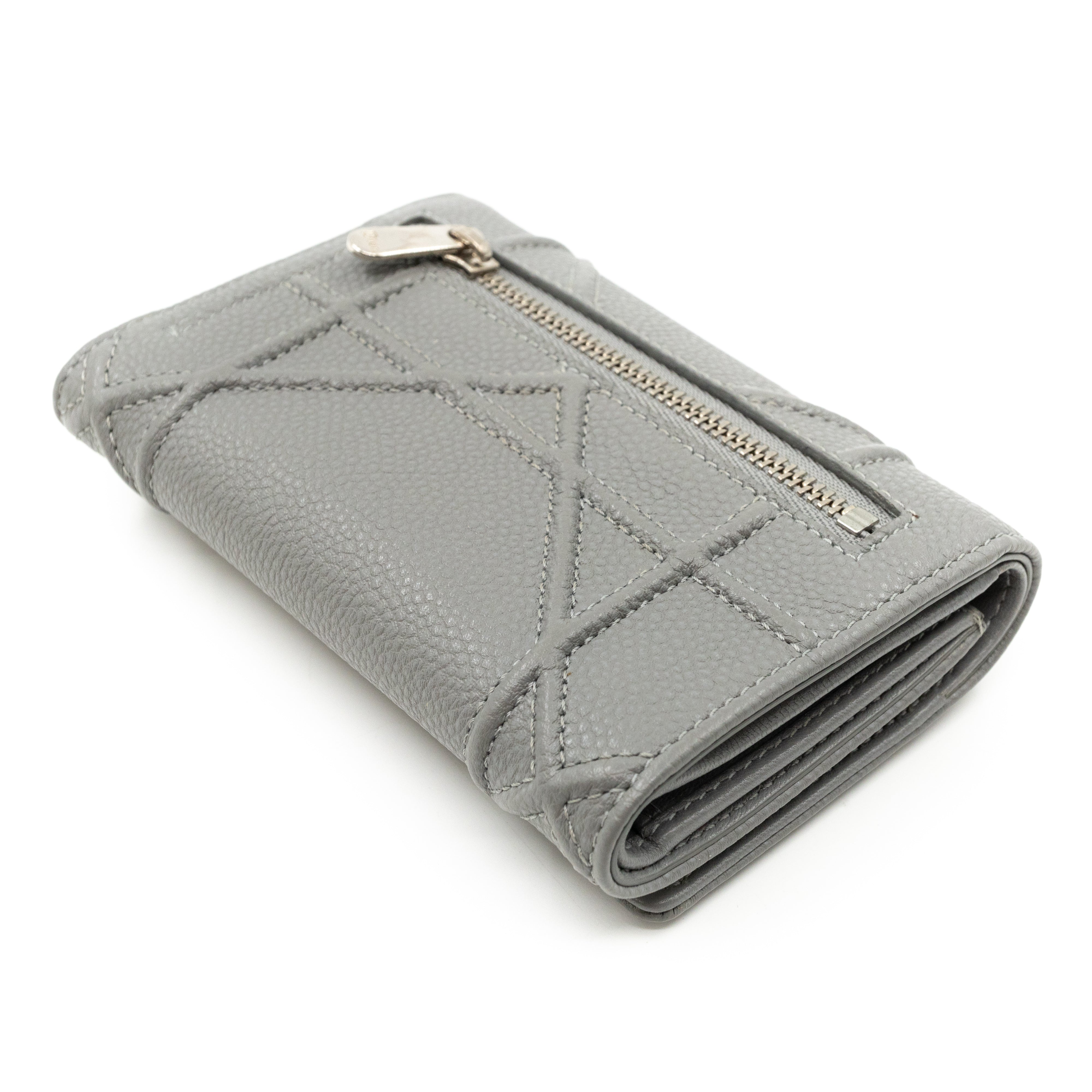 Diorama Elancee Wallet Grey Leather