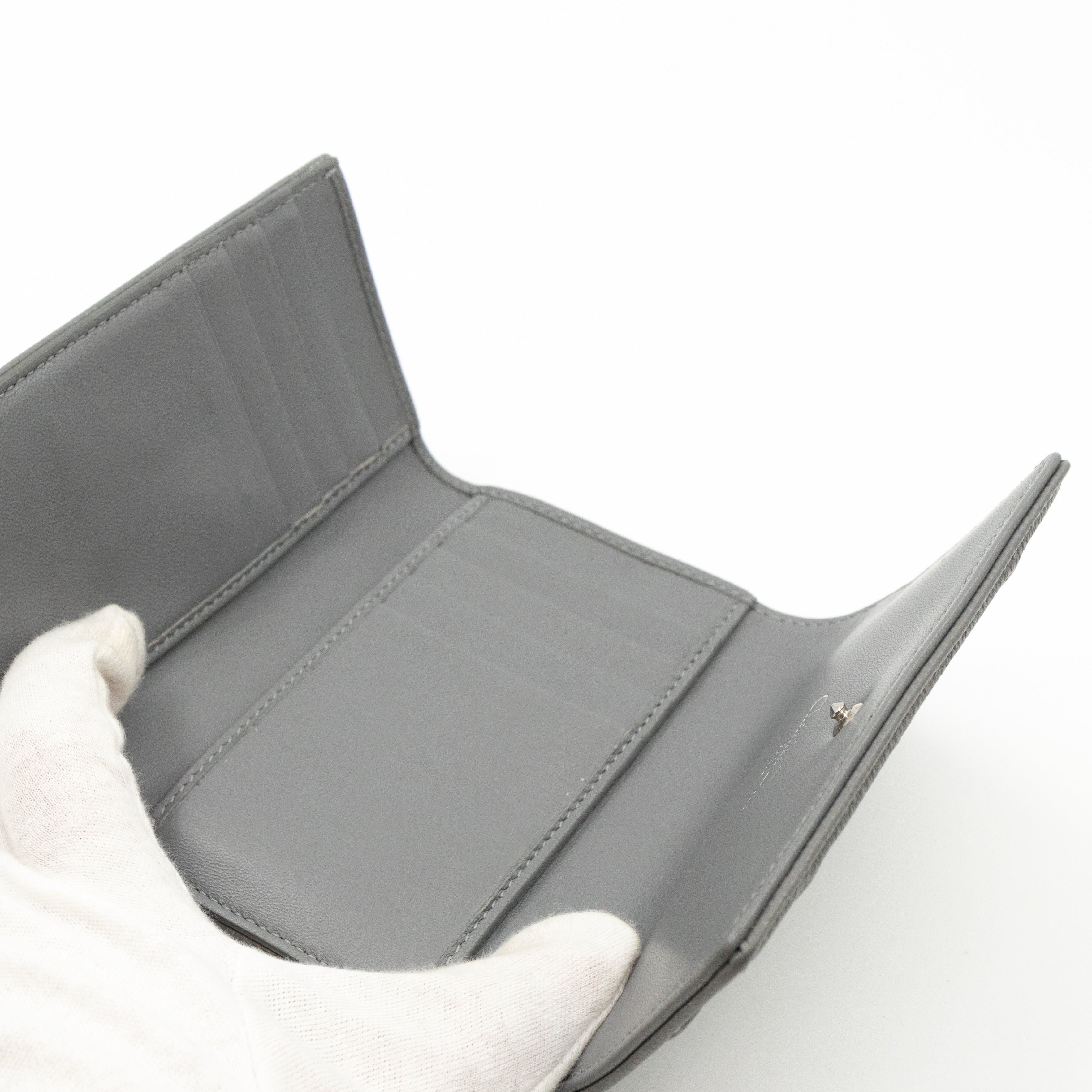 Diorama Elancee Wallet Grey Leather