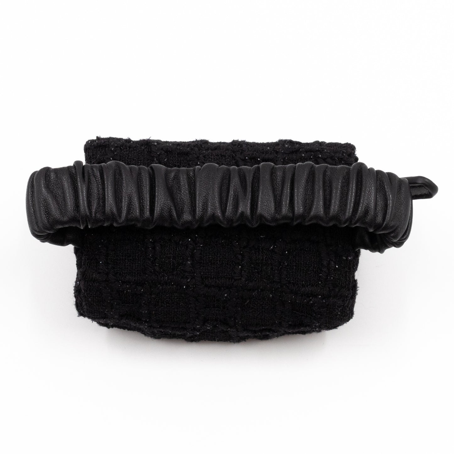 CC Arm Coin Purse Black Tweed