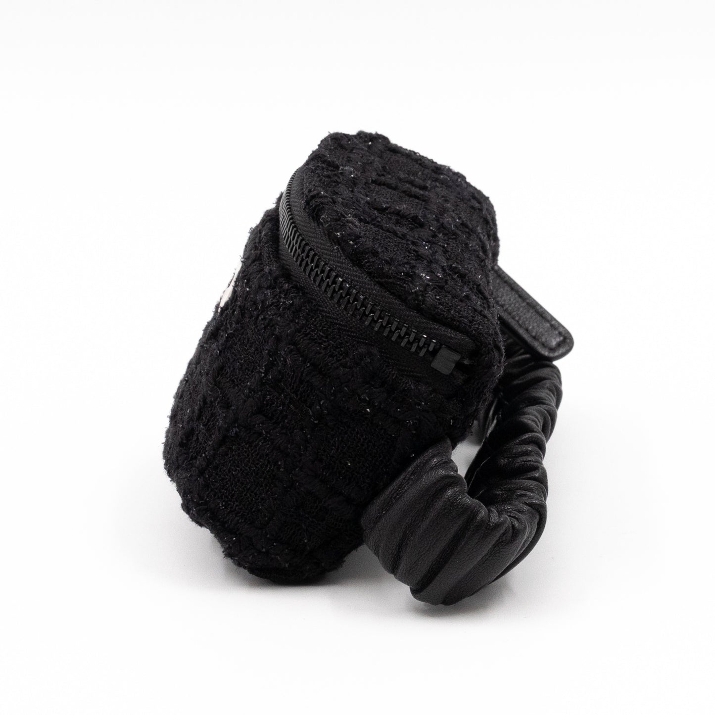 CC Arm Coin Purse Black Tweed