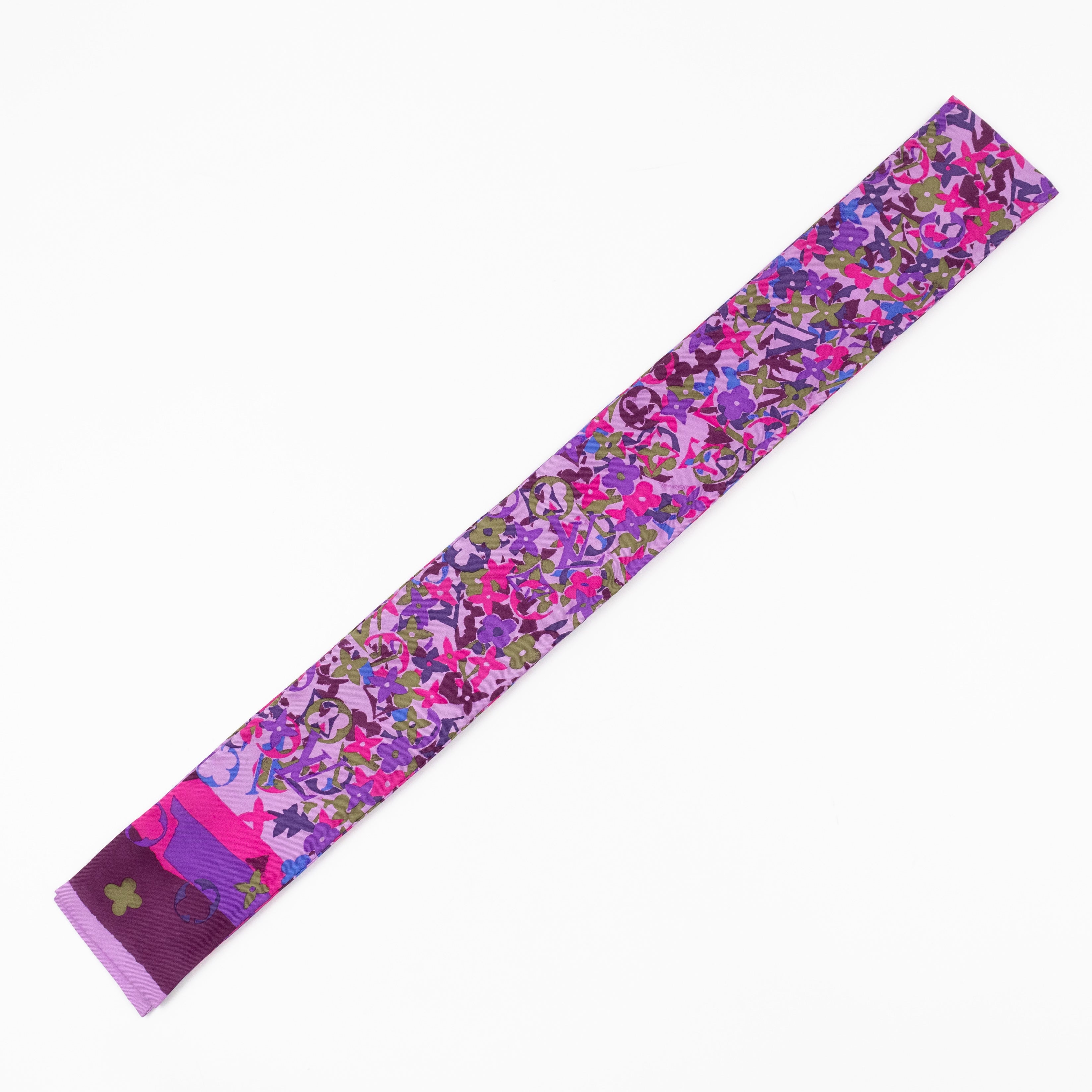 Flower Monogram Pink Purple Bandeau