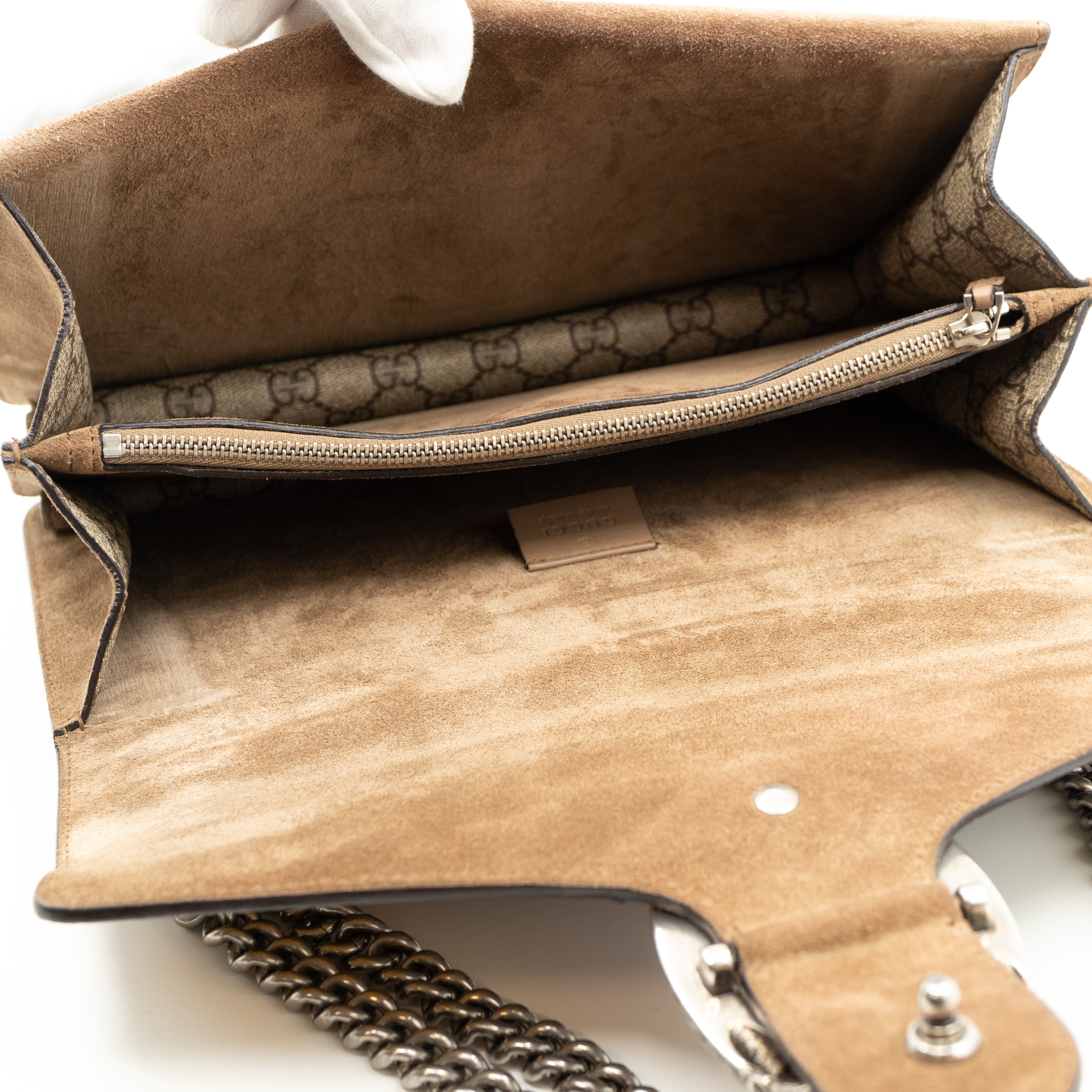 Dionysus Small GG Supreme Embroidered Birds