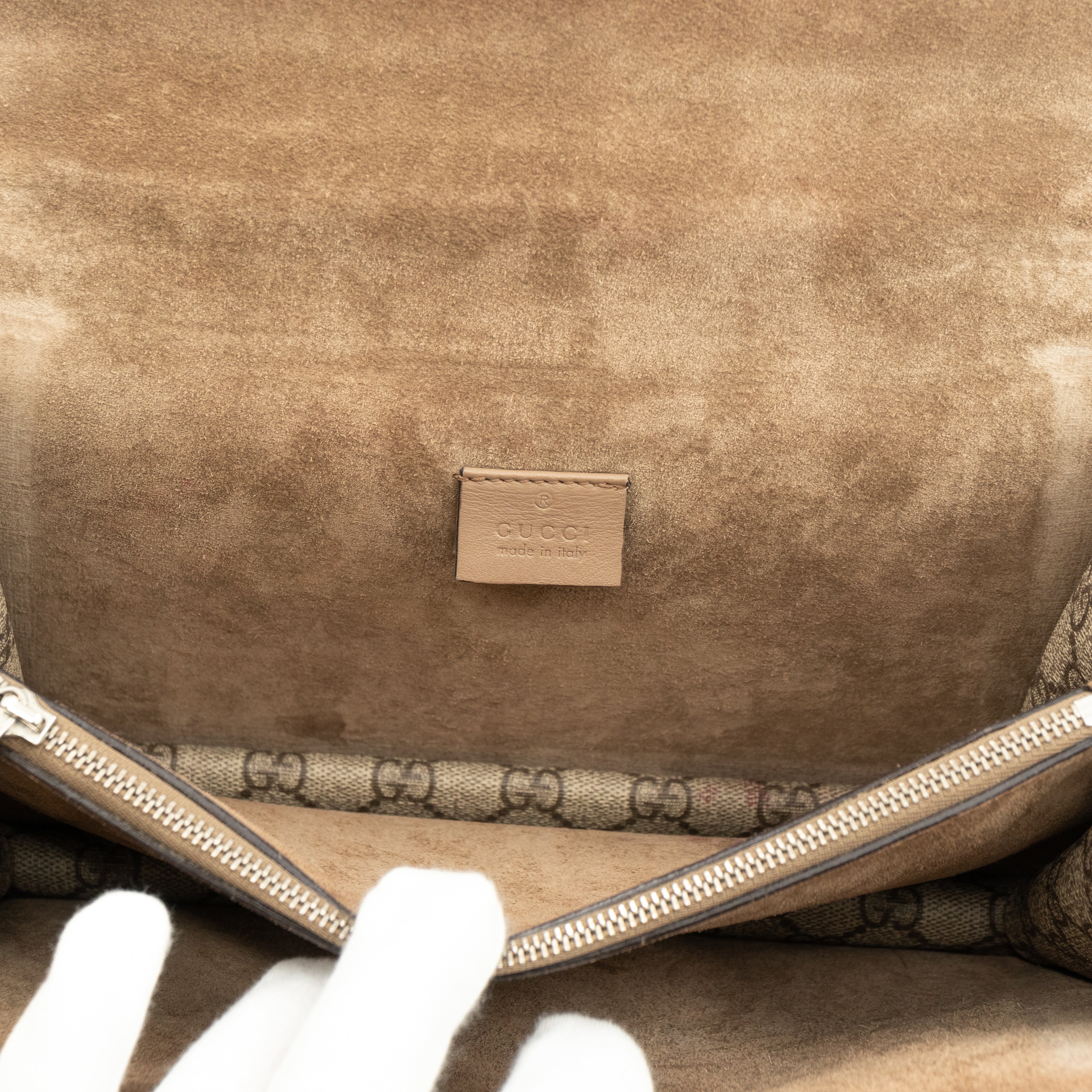 Dionysus Small GG Supreme Embroidered Birds