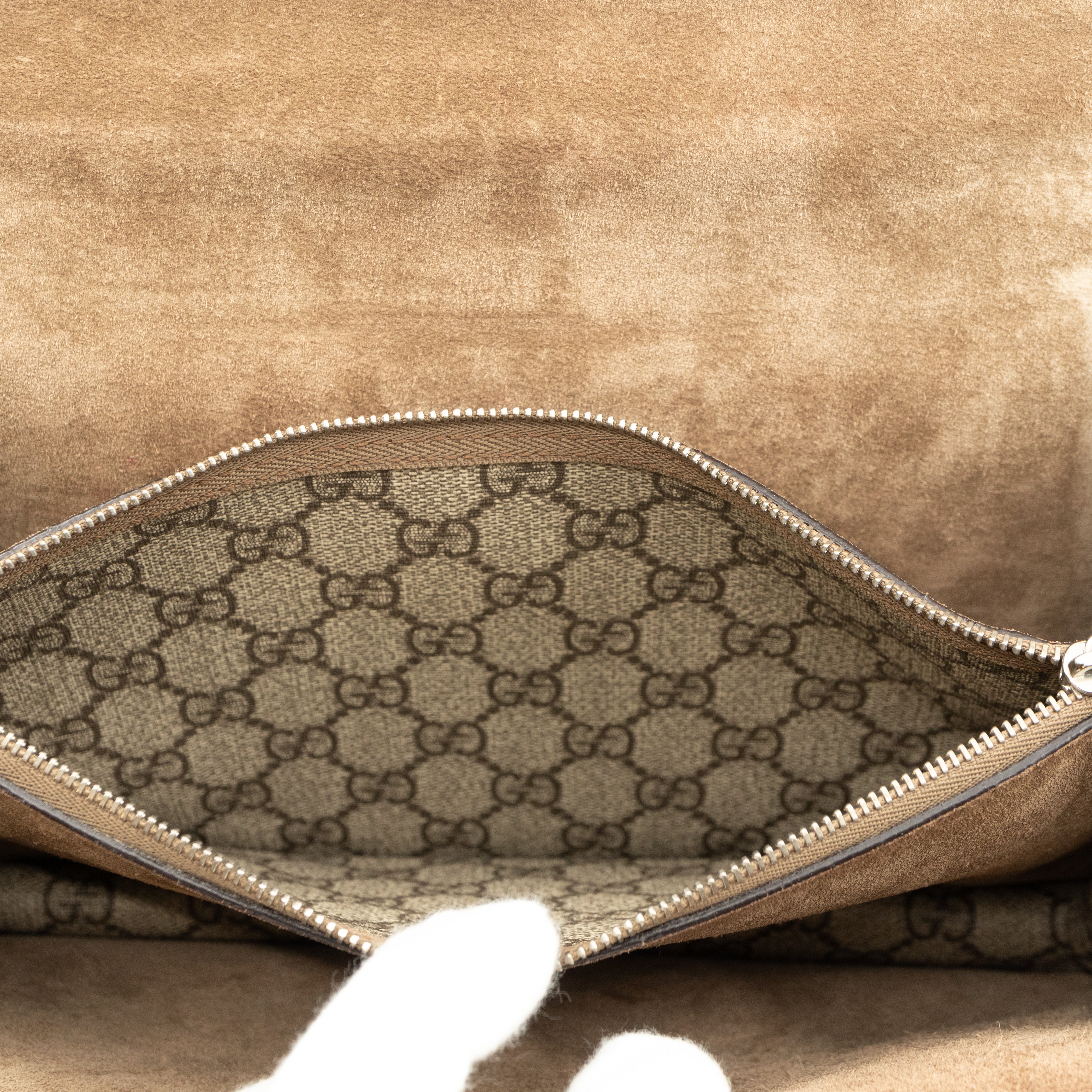 Dionysus Small GG Supreme Embroidered Birds