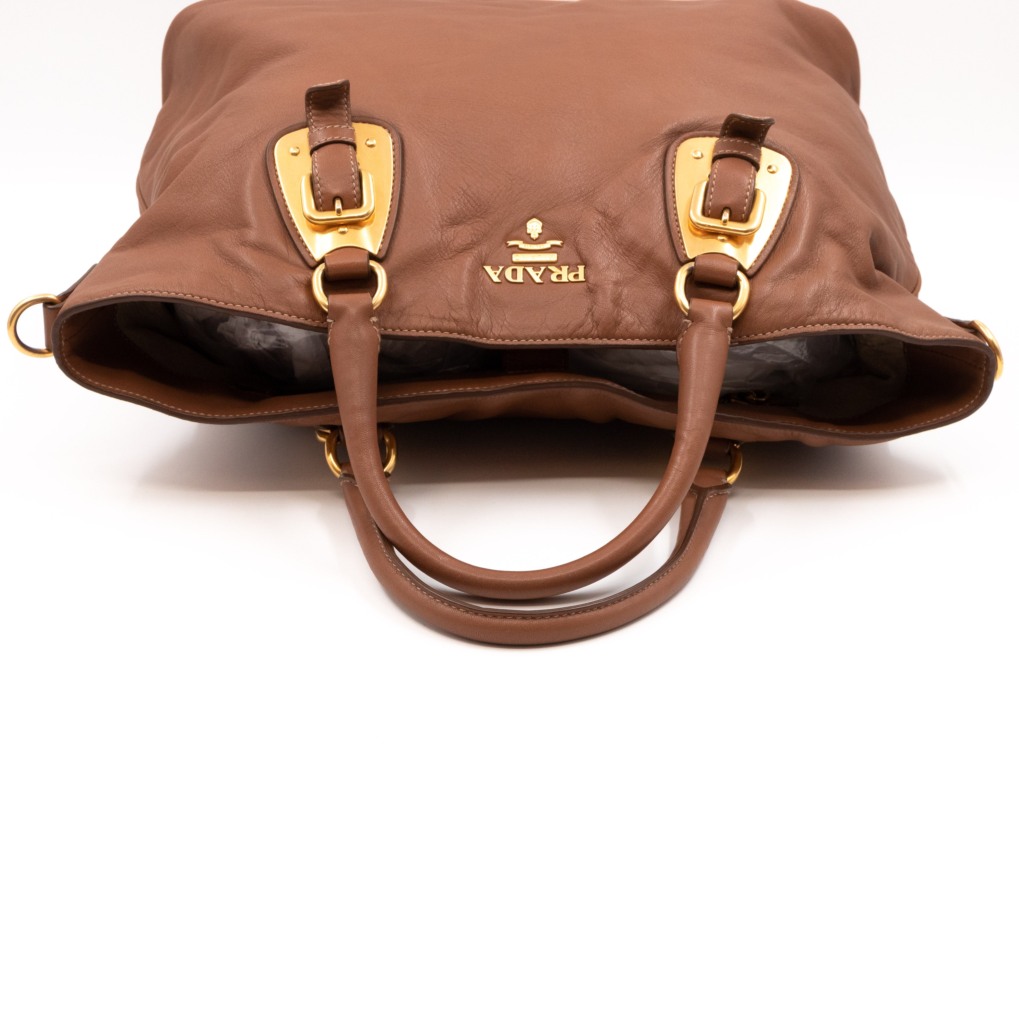 Shopping Tote Brown Soft Calfskin