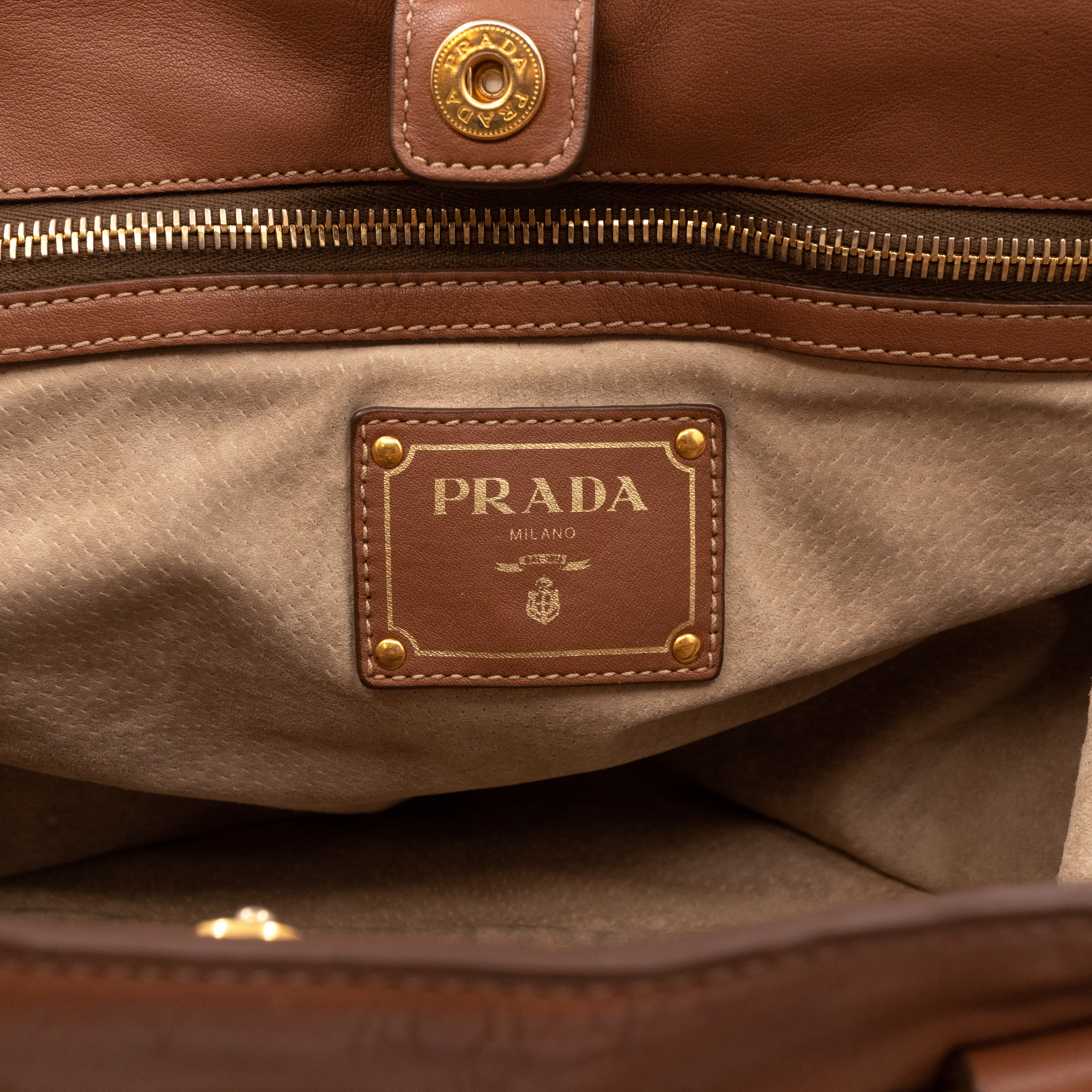 Shopping Tote Brown Soft Calfskin