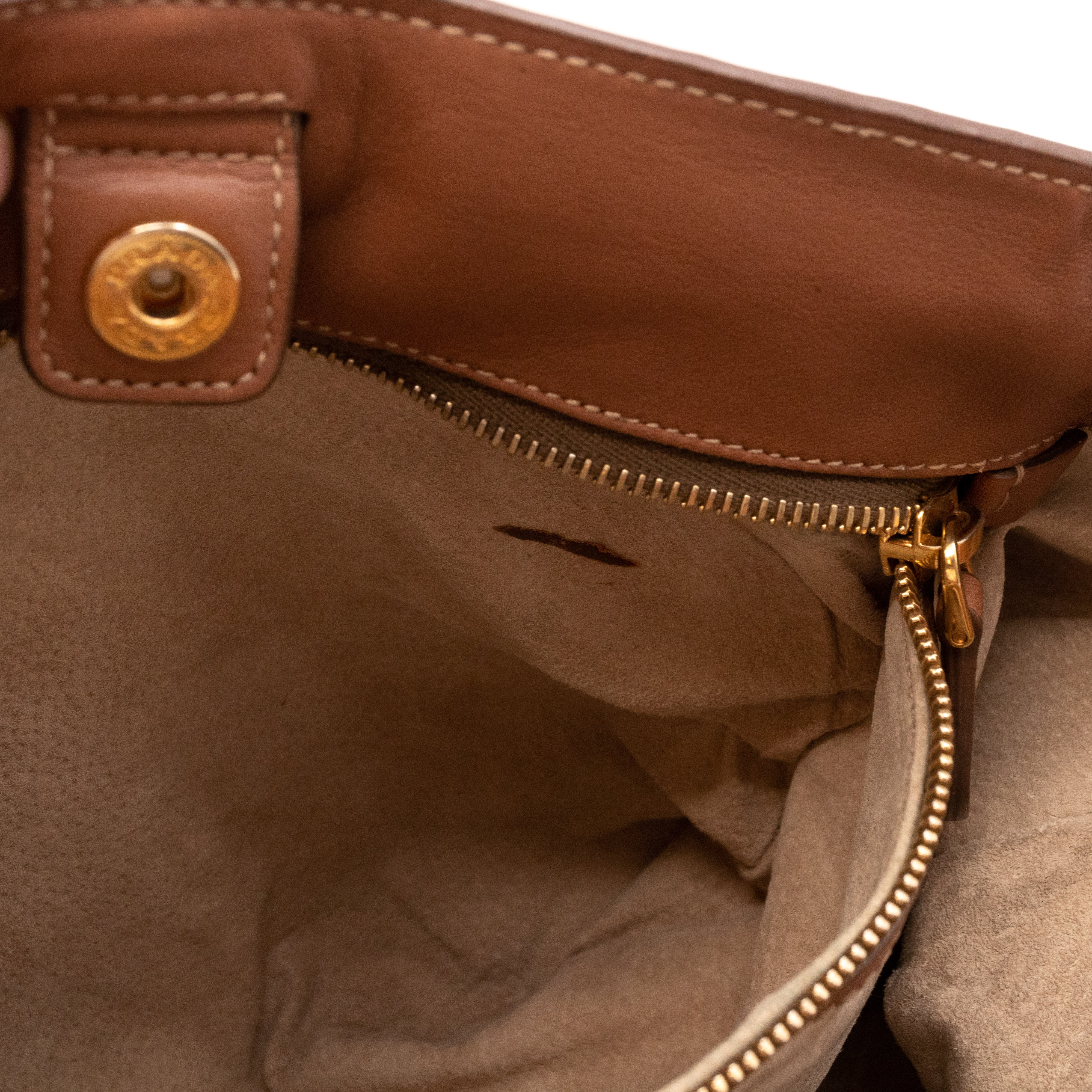 Shopping Tote Brown Soft Calfskin