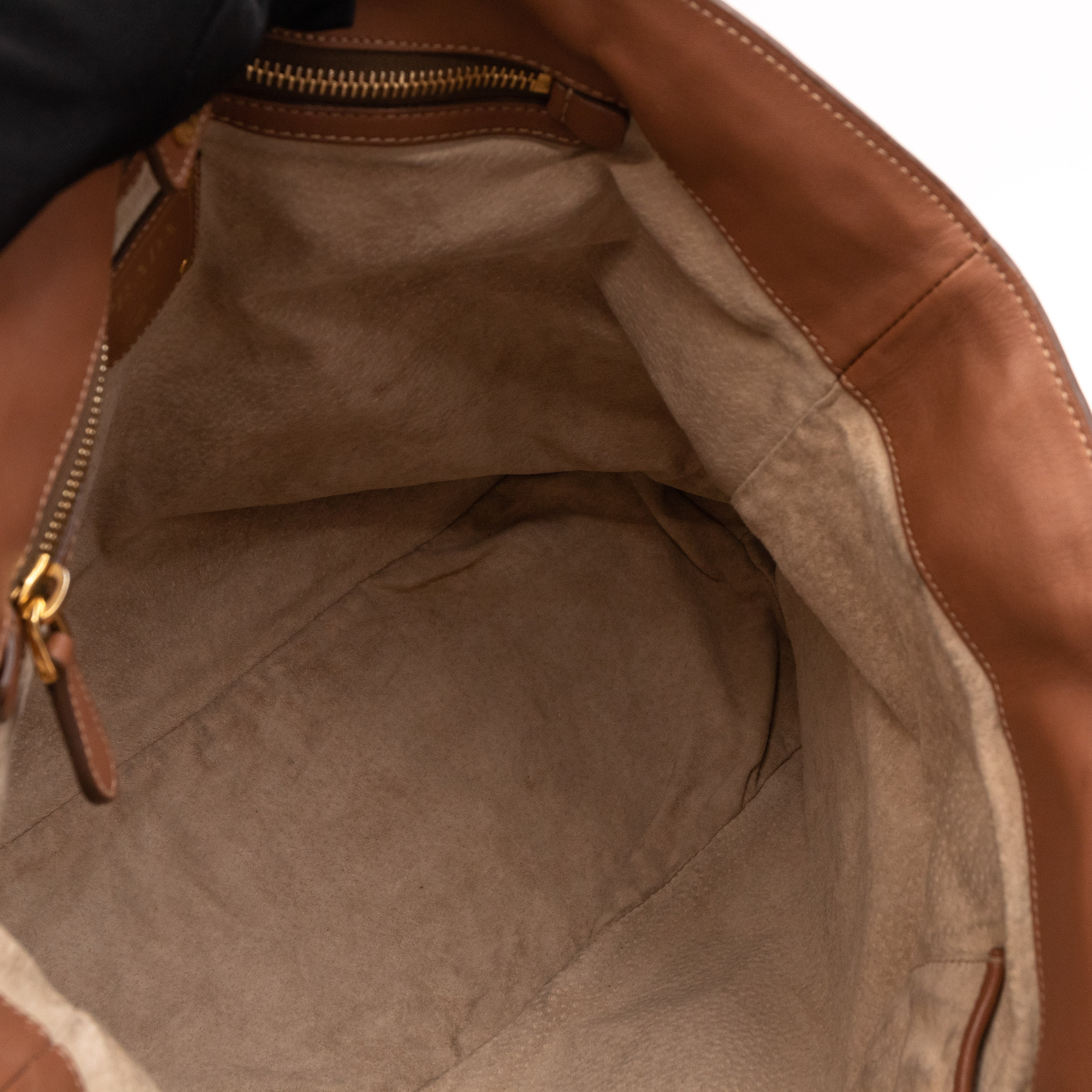 Shopping Tote Brown Soft Calfskin