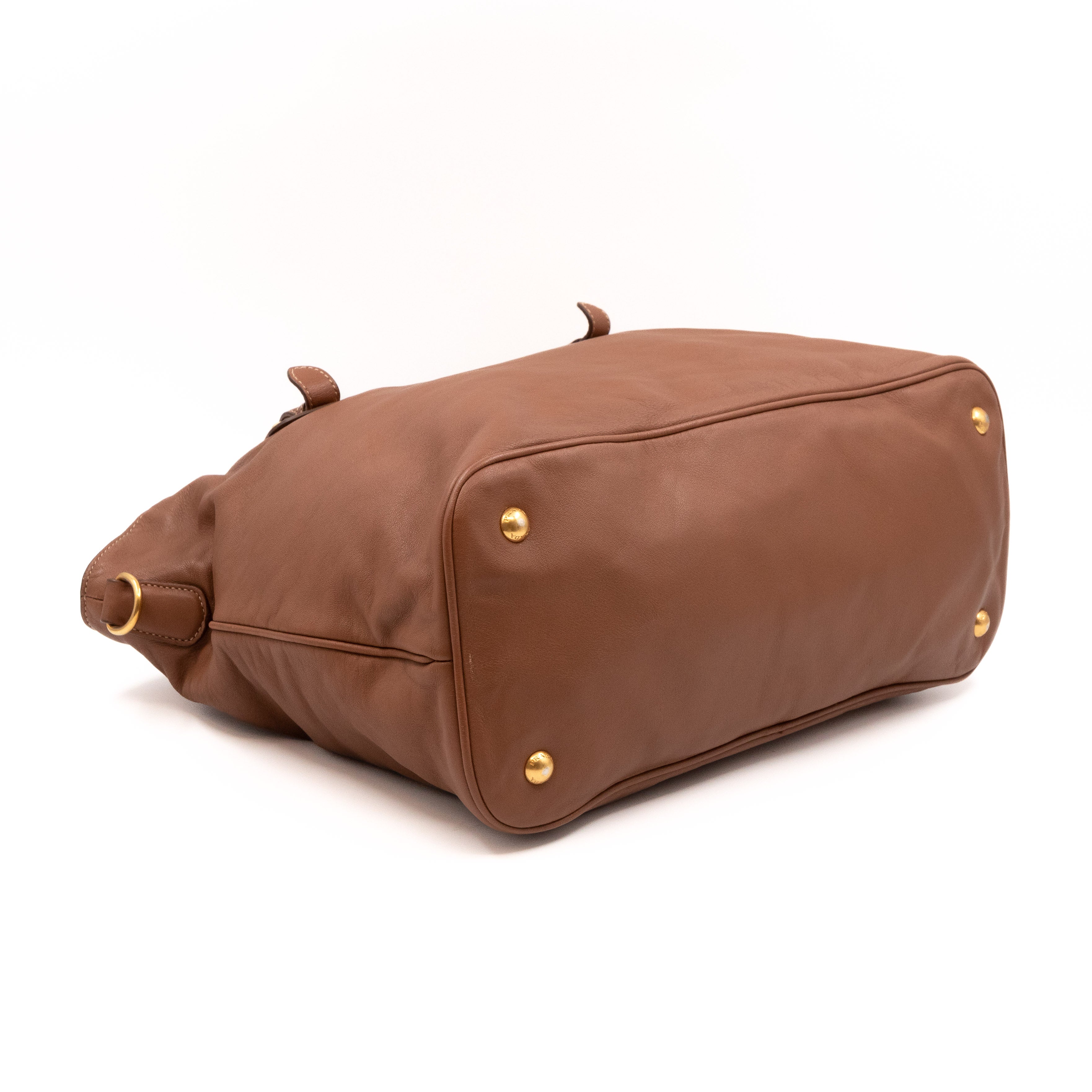 Shopping Tote Brown Soft Calfskin